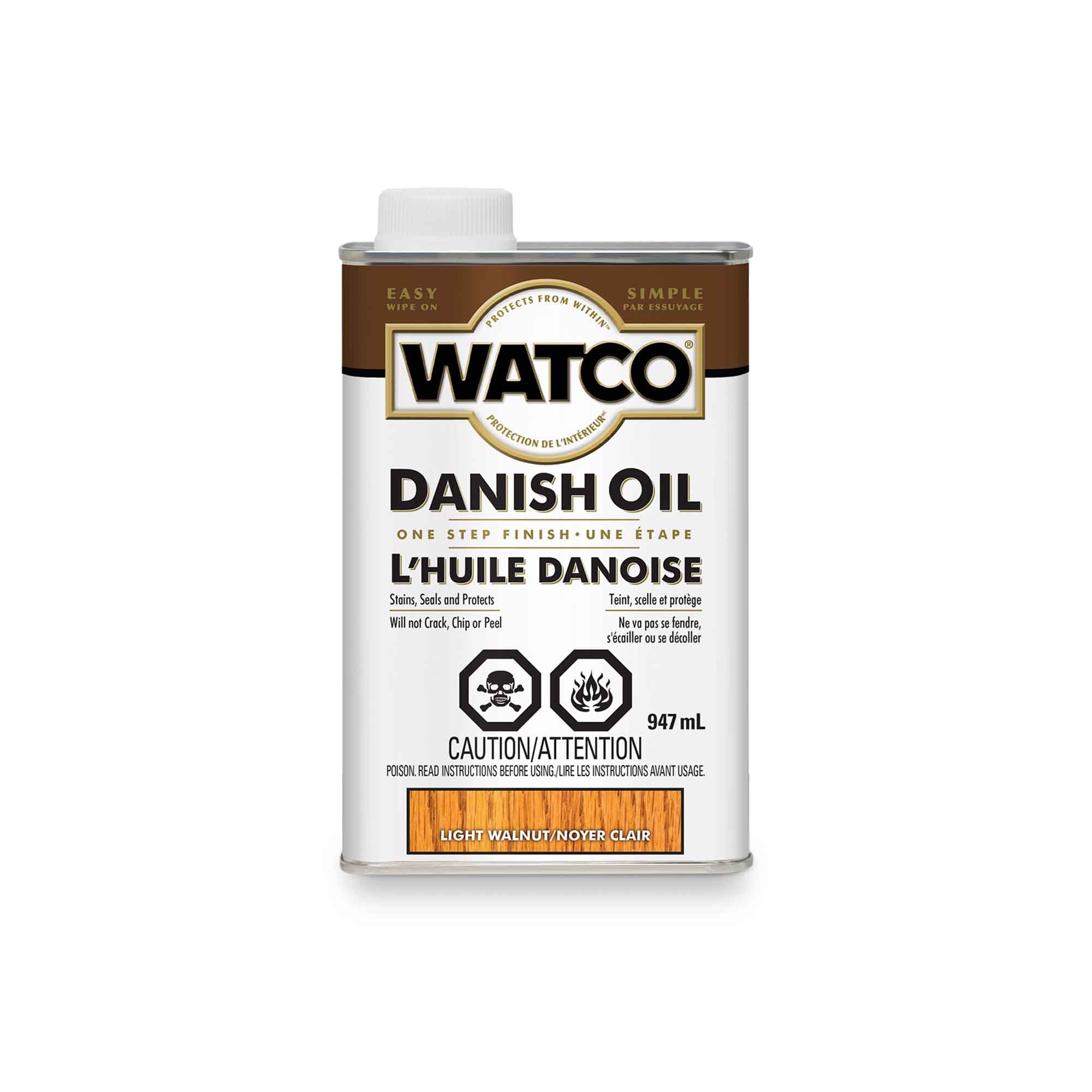 Watco huile Danoise noyer clair, 947 ml