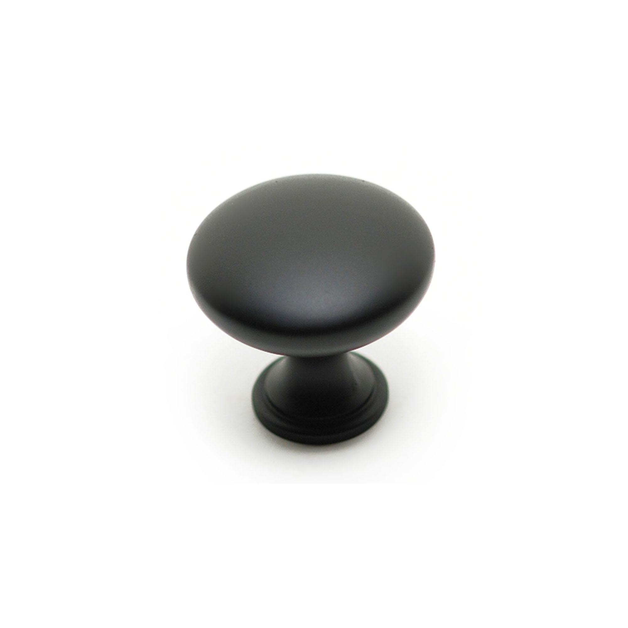 Bouton contemporain en métal noir mat, # 9041