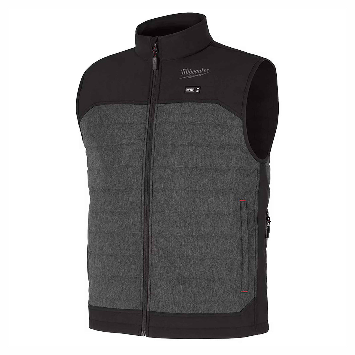 Gilet chauffant matelassé M12 Axis, moyen (gris)