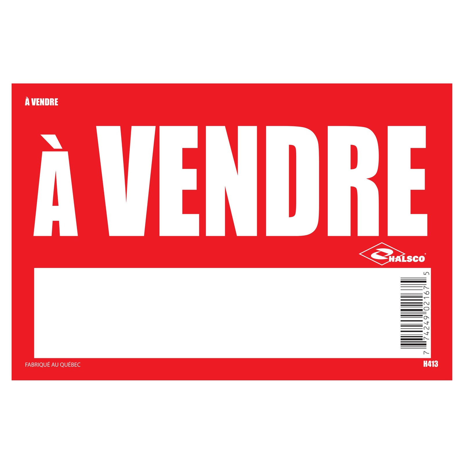Affiche ''À vendre'', 8" x 12"