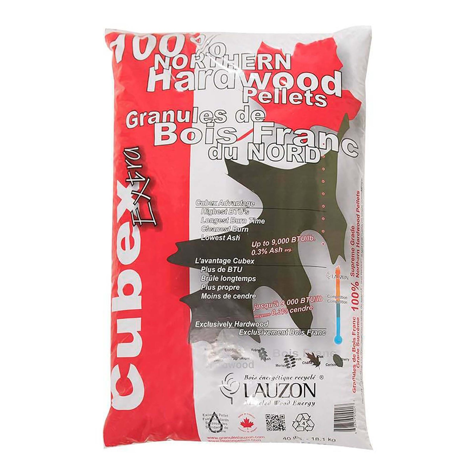 Granules de bois franc du nord