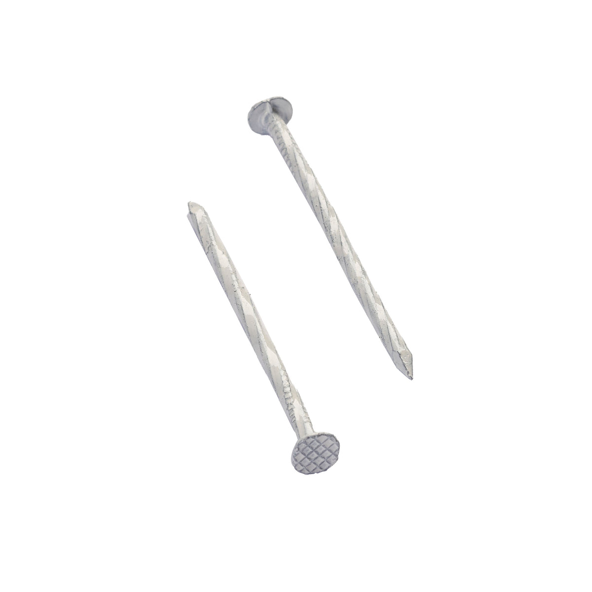 Clous vrillés de 2'' pour revêtement, blanc (2 lb)