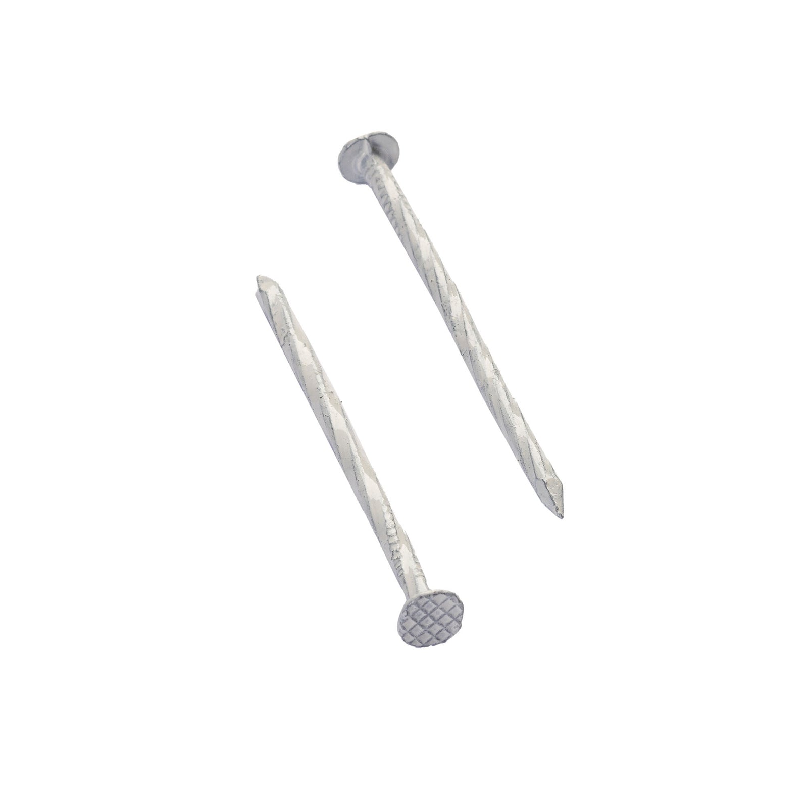 Clous vrillés de 2'' pour revêtement, blanc (2 lb)