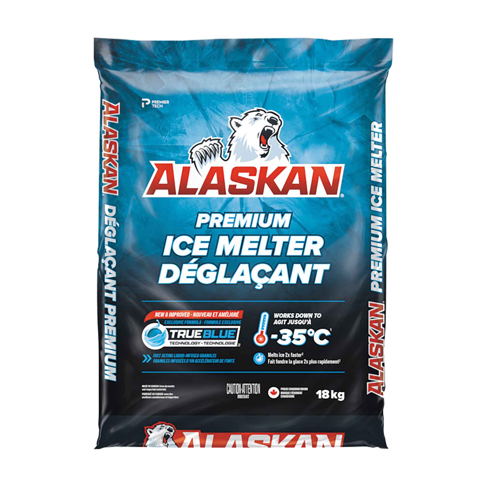 Déglaçant Alaskan Premium jusqu' à -35 °C, 18 kg