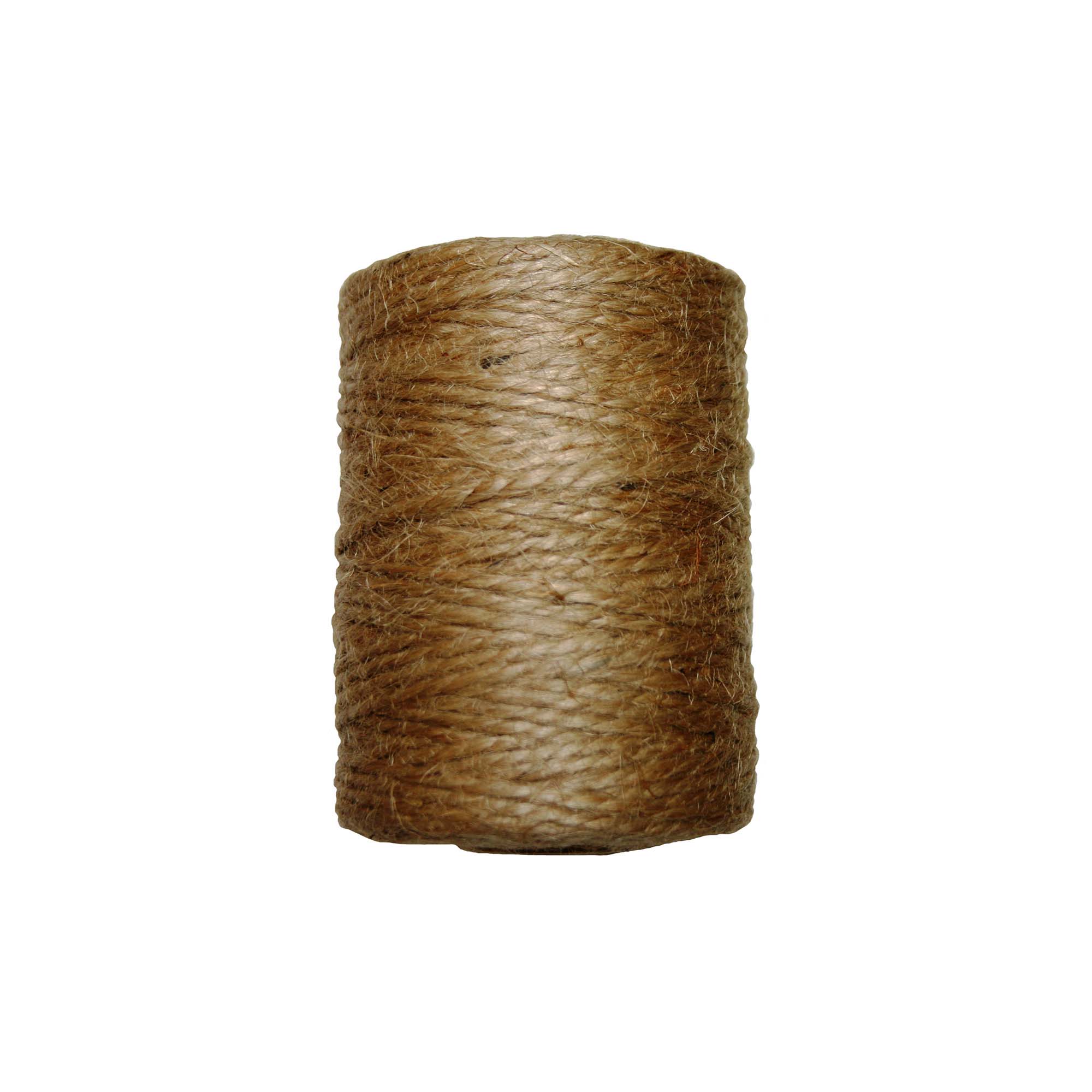 Ficelle de jute brune à 3 brins, large - 222'