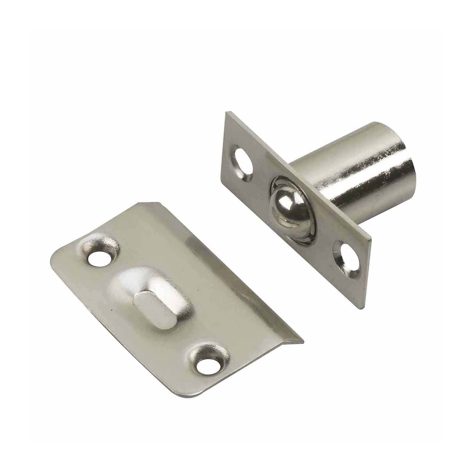 Loquet à bille réglable, nickel brossé