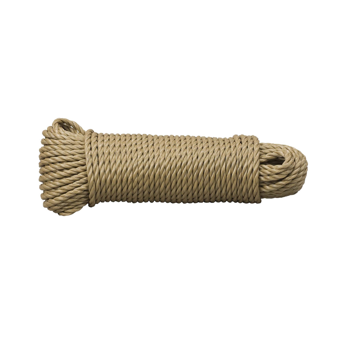 Corde de polypropylène torsadée de 1/4&#39;&#39;, tan - 100&#39;