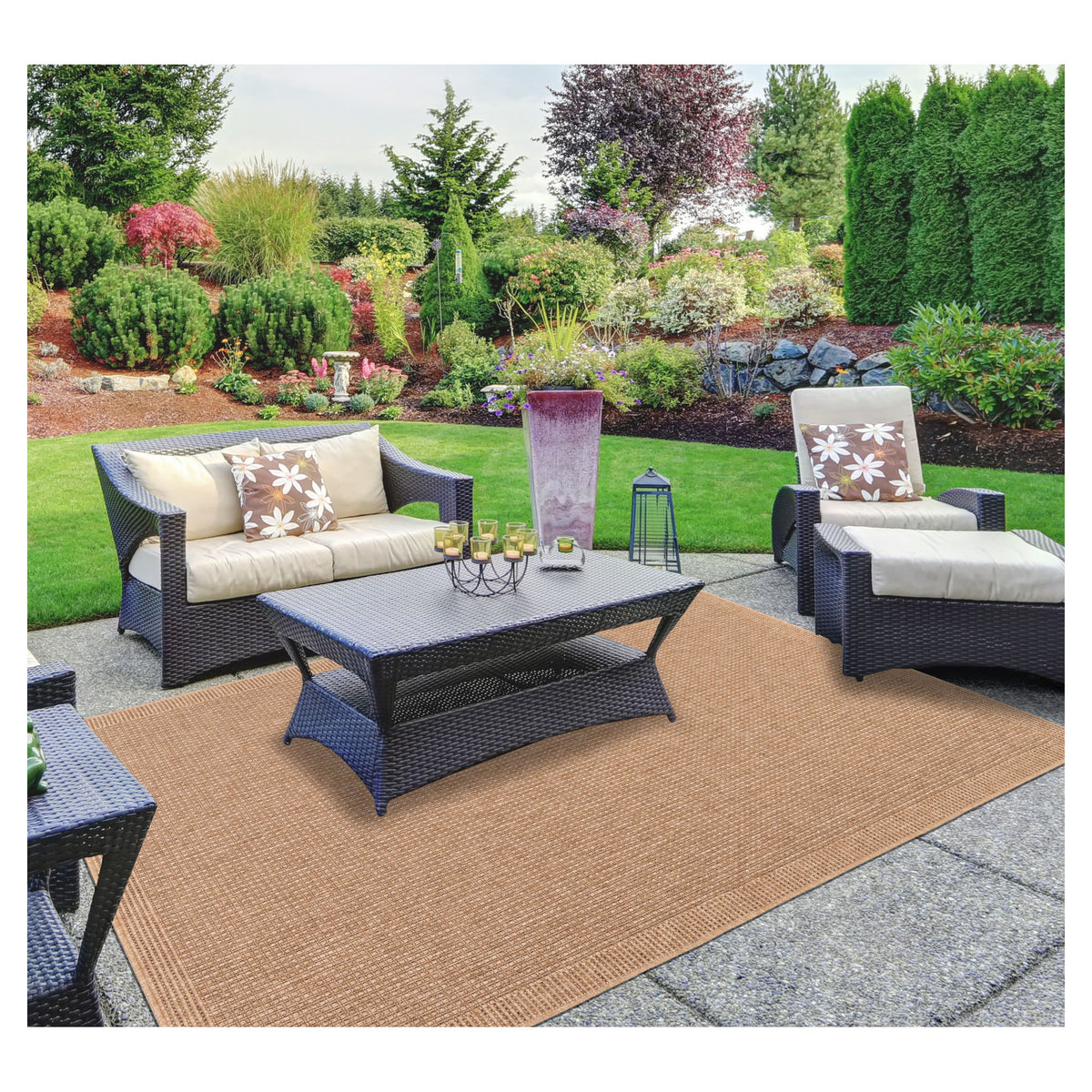 Tapis d'intérieur et d'extérieur Avanos, 5'-3" x 7'-6"