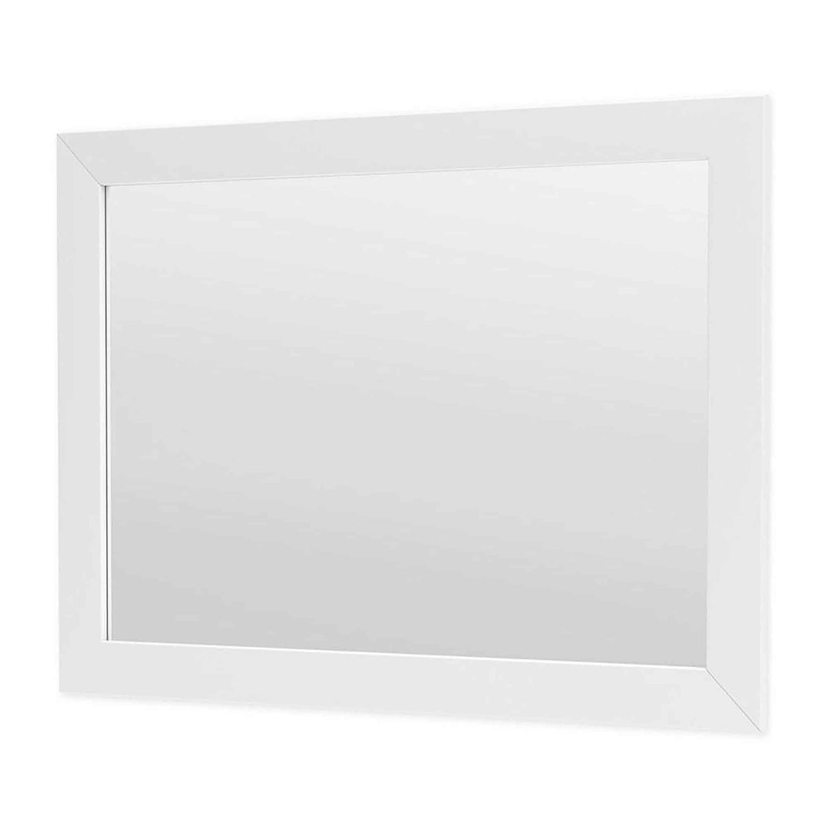 Miroir de salle de bain avec cadrage blanc, 23,5'' x 30''