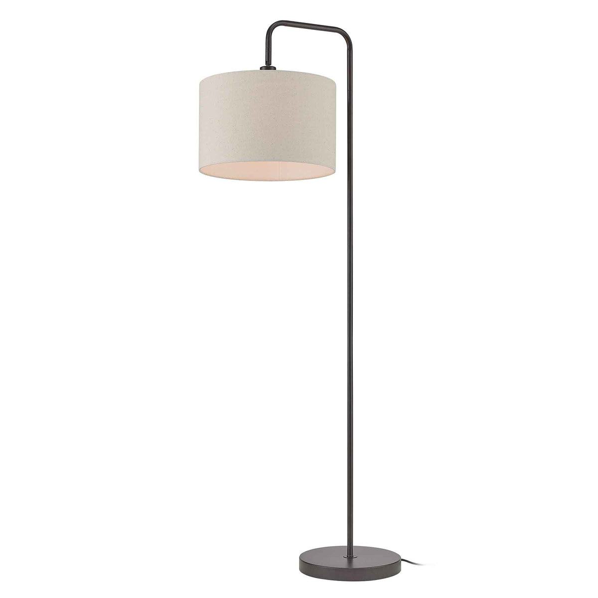 Lampe de plancher Barden de 58&quot; avec abat-jour beige, bronze