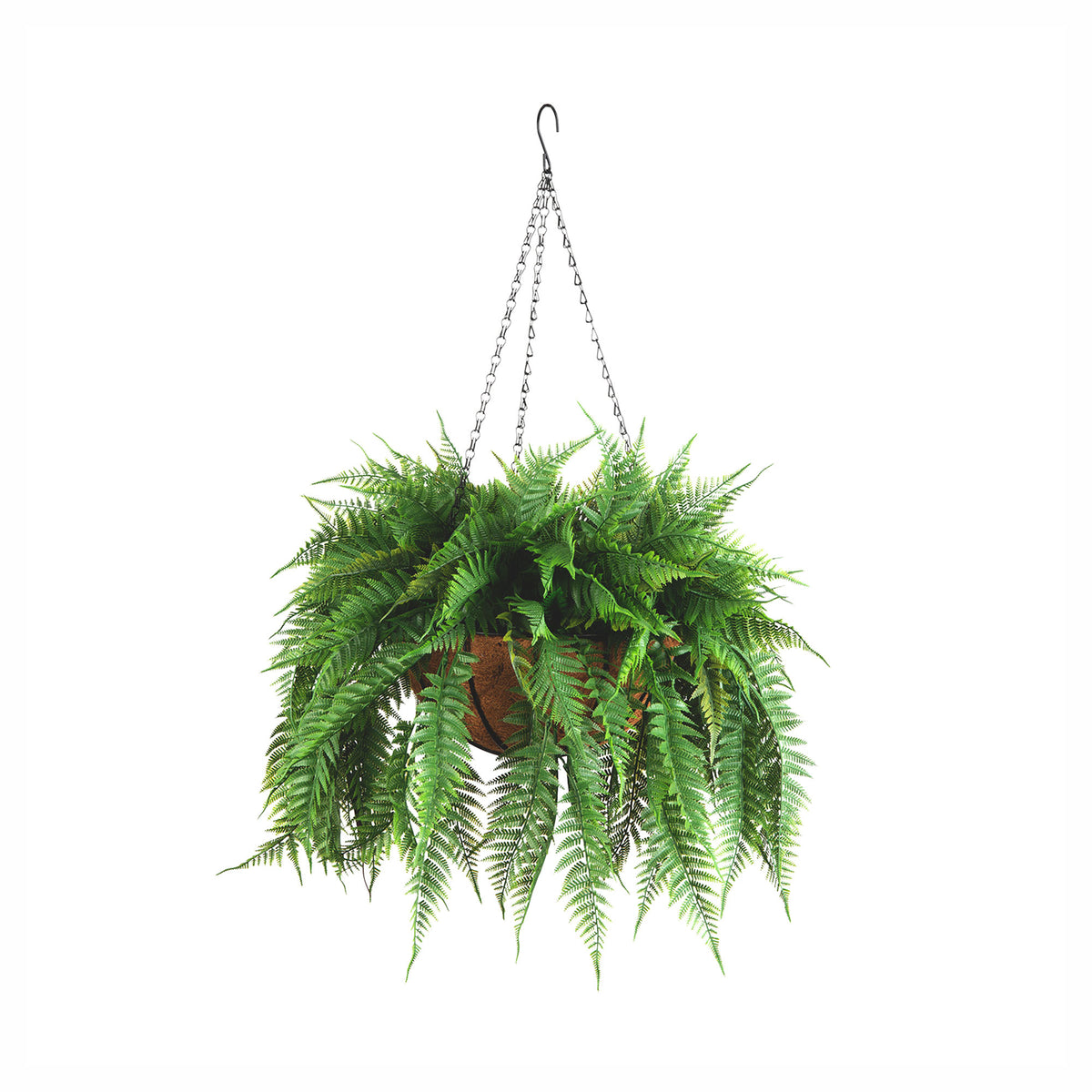 Jardinière de fougère artificielle suspendue, 20" x 24"