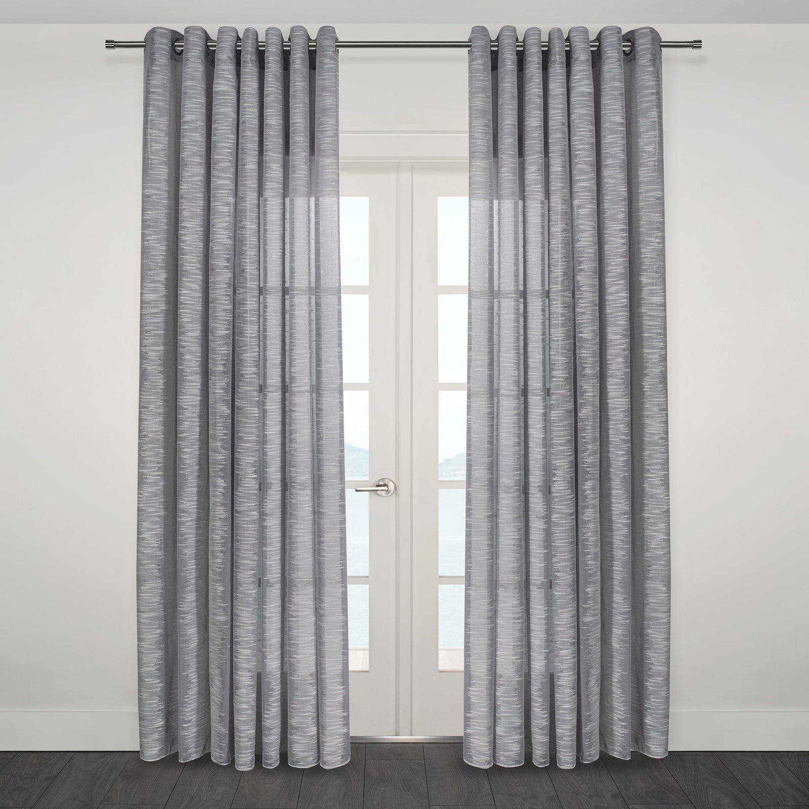 Rideaux à œillets Arizona, gris