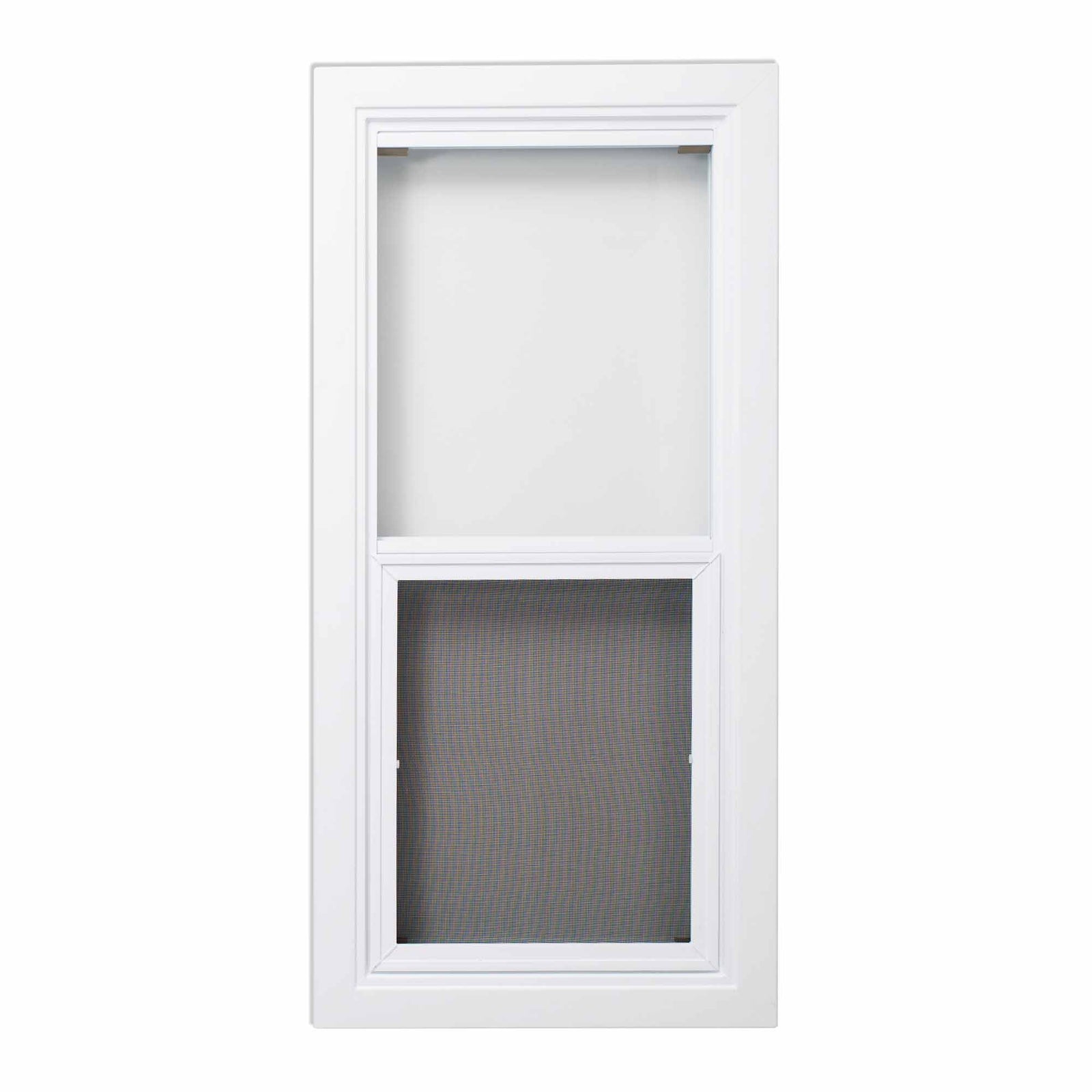 Fenêtre de cabanon ouvrante et blanche, 17'' x 35''