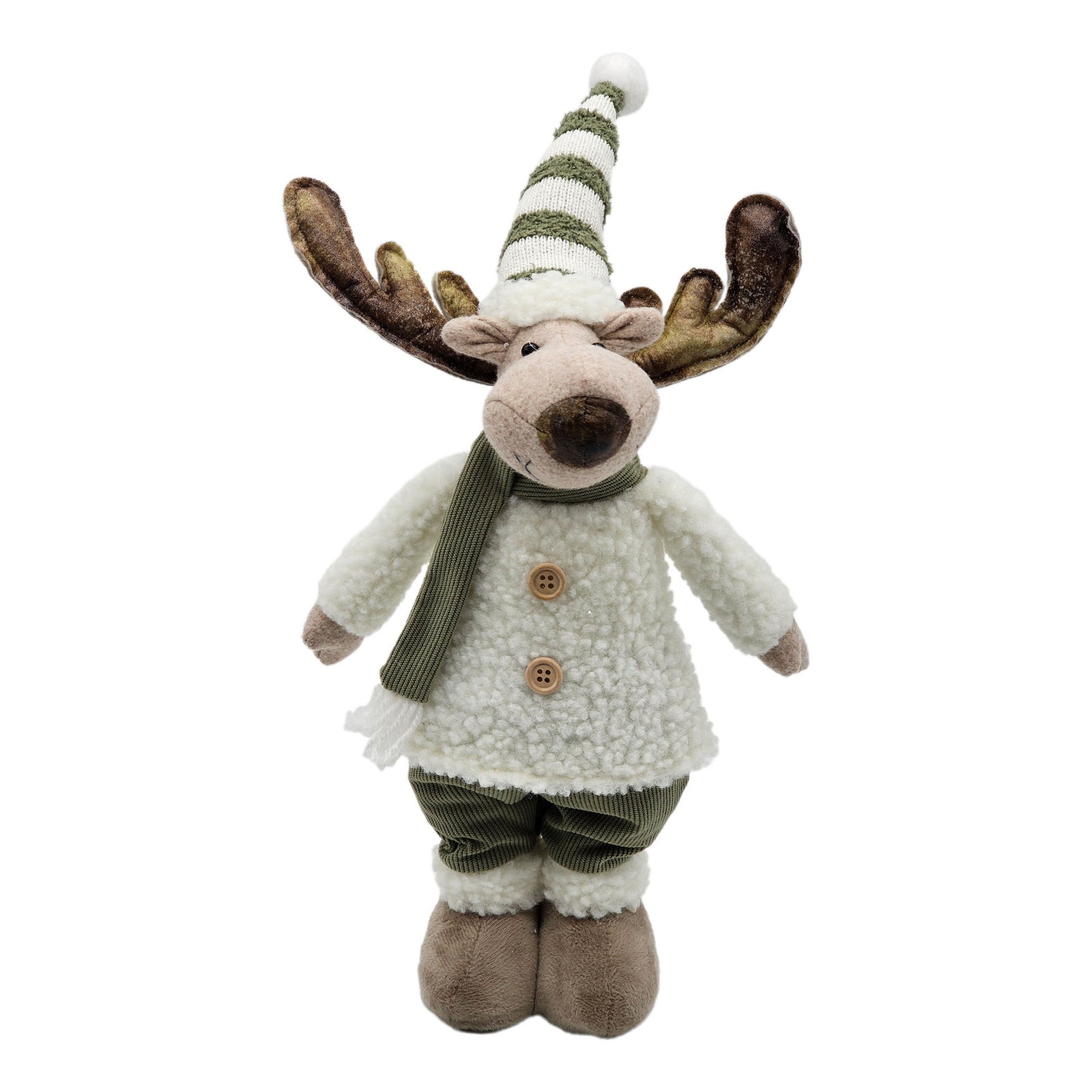 Figurine de renne debout en peluche, 18'' (garçon)