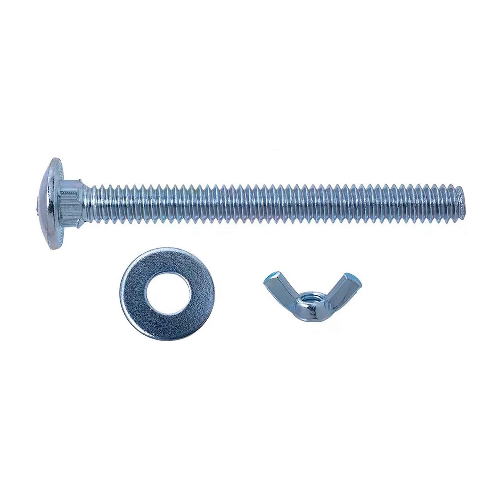 Boulons avec écrous et rondelles pour abri d’auto, 1/4" x 2-1/2" (10 unités)