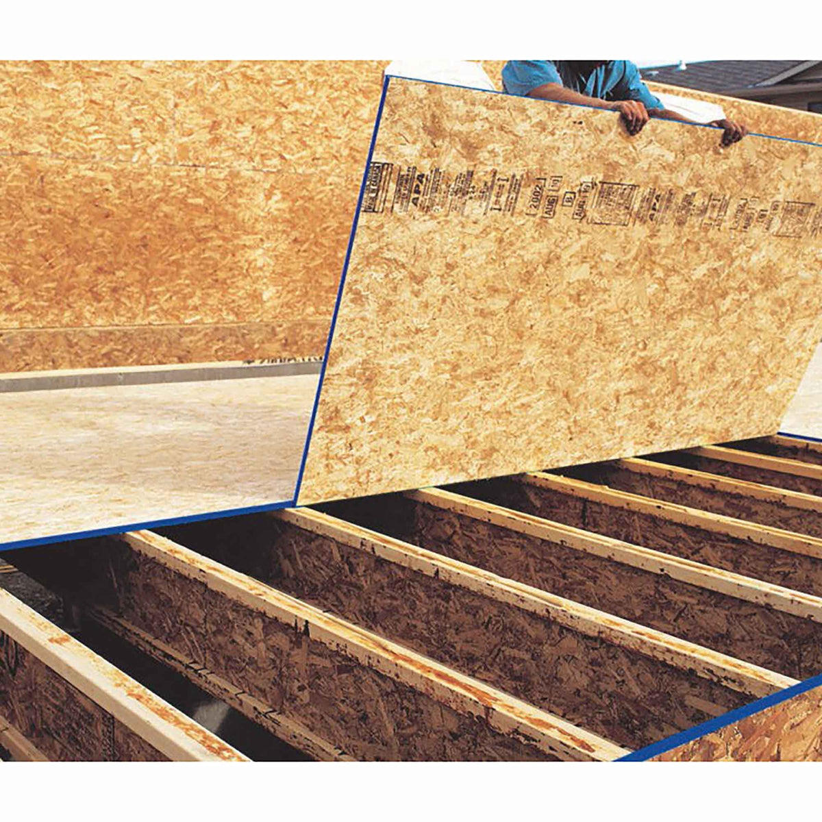 Panneau de sous-plancher OSB embouveté (19/32), 5/8" x 4' x 8'