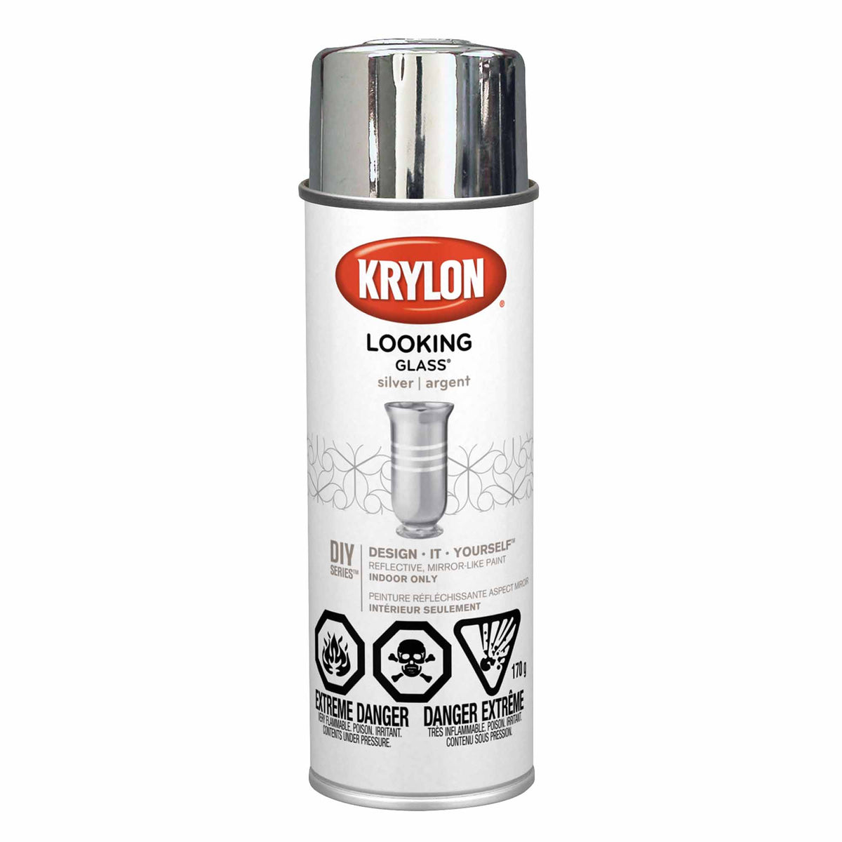 Krylon Looking Glass aérosol argent, 170 g