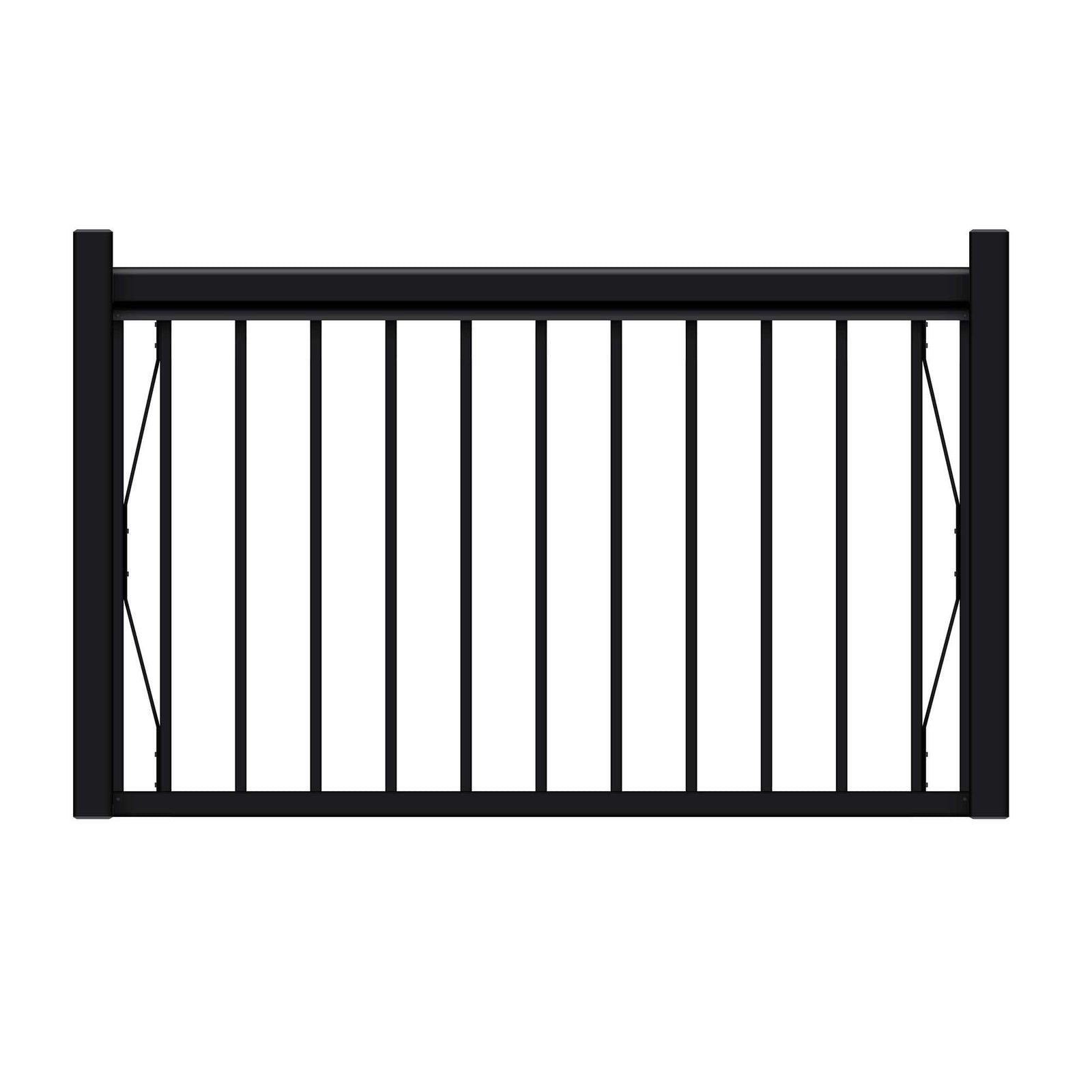 Ensemble de barrière noir pour rampe d'aluminium Legacy, 42'' x 48''