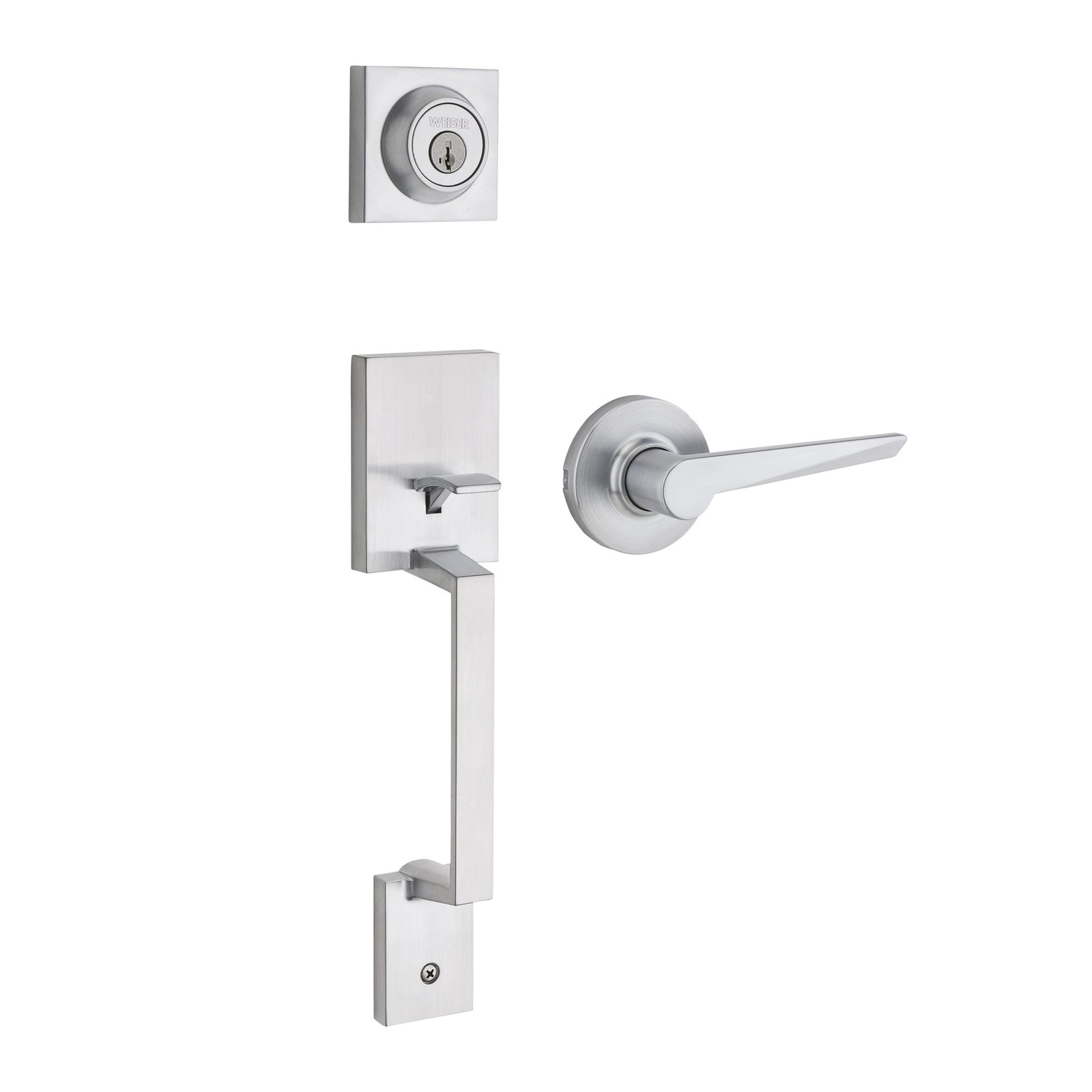 Clenche d’entrée Amador Tristan, nickel satiné