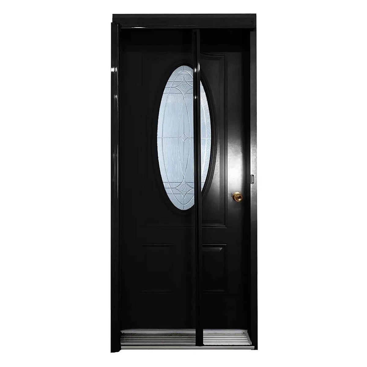 Porte moustiquaire rétractable, 36" x 79-1/4" (noir) 
