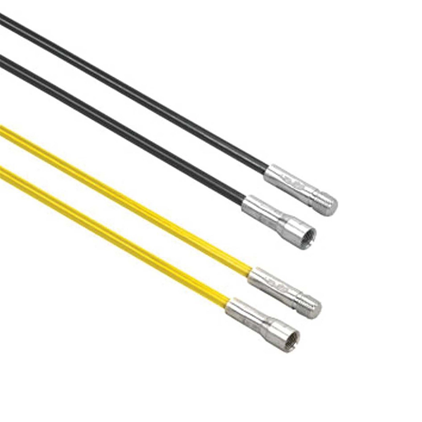 Tige d'extension flexible à utiliser avec brosse de cheminée à filetage femelle et mâle de 3/8'' NSPM, 2 m 