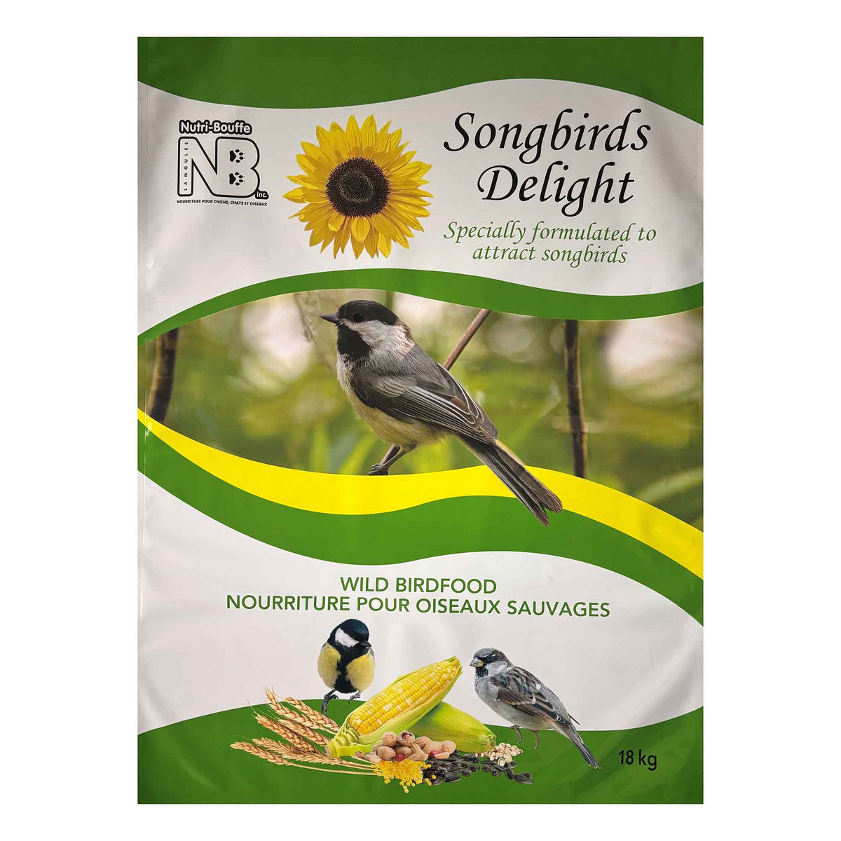 Nourriture pour oiseaux sauvages Songbirds Delight, 18 kg