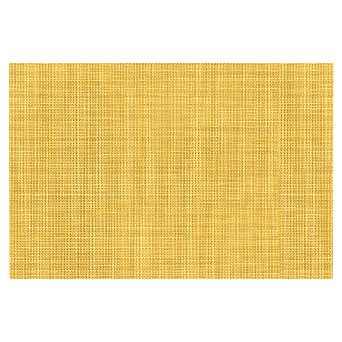 Napperon tissé en textilène de 12&quot; x 18&quot;, jaune