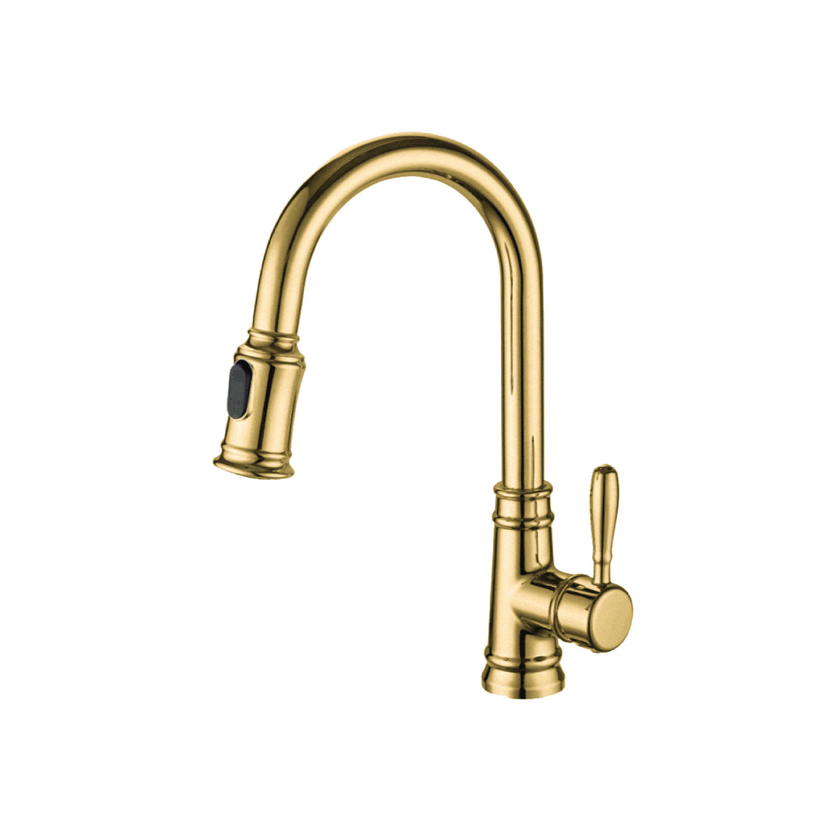 Robinet de cuisine à poignée simple MONACO-GD, or brossé