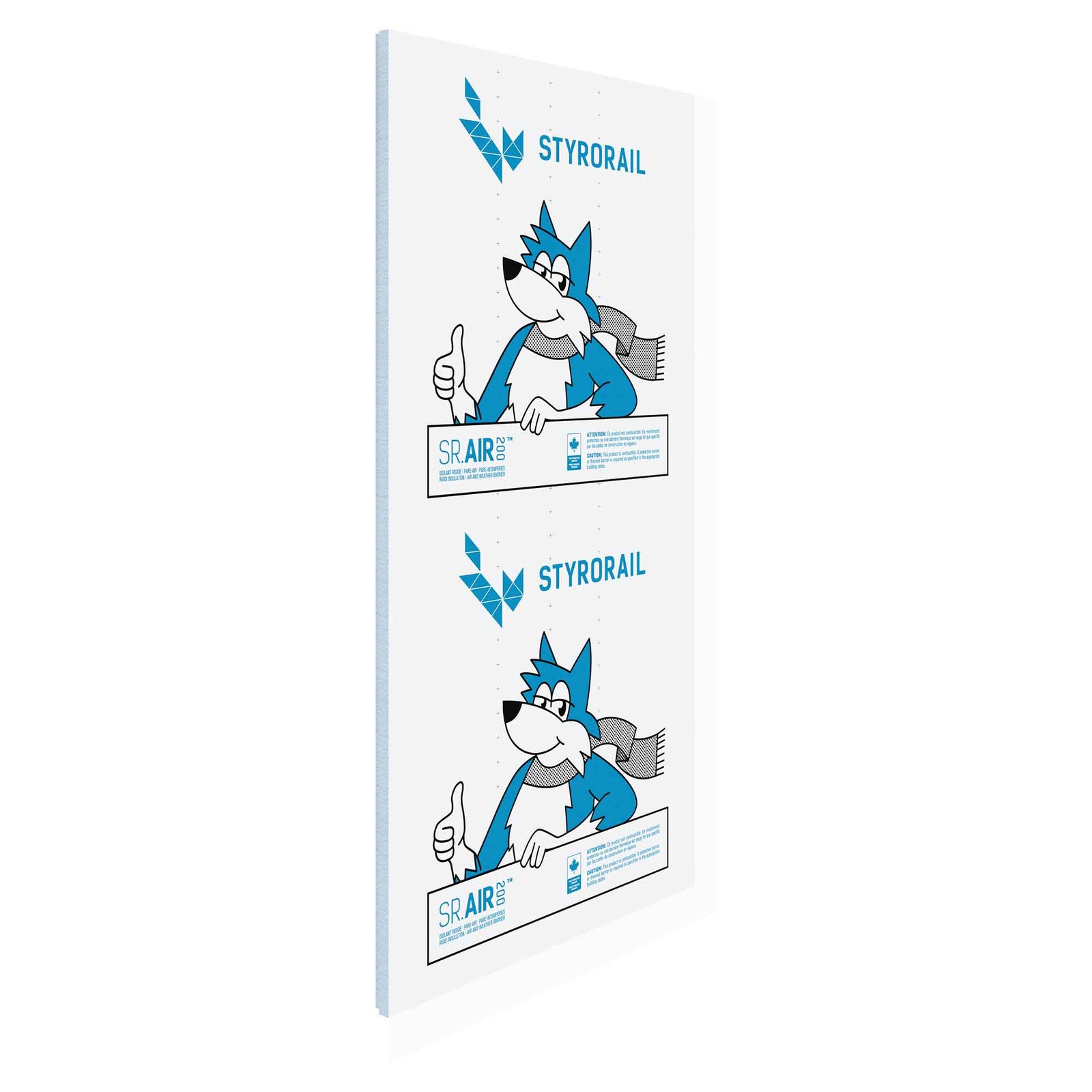 Panneau isolant rigide SR.AIR 200, 1-1/2'' x 4' x 8' (R6 /16 PSI)