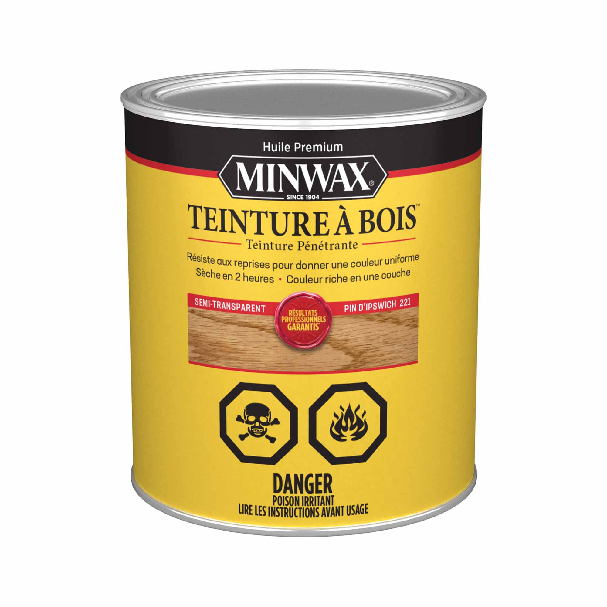 Minwax teinture à bois semi-transparent pin d'Ipswich, 946 ml