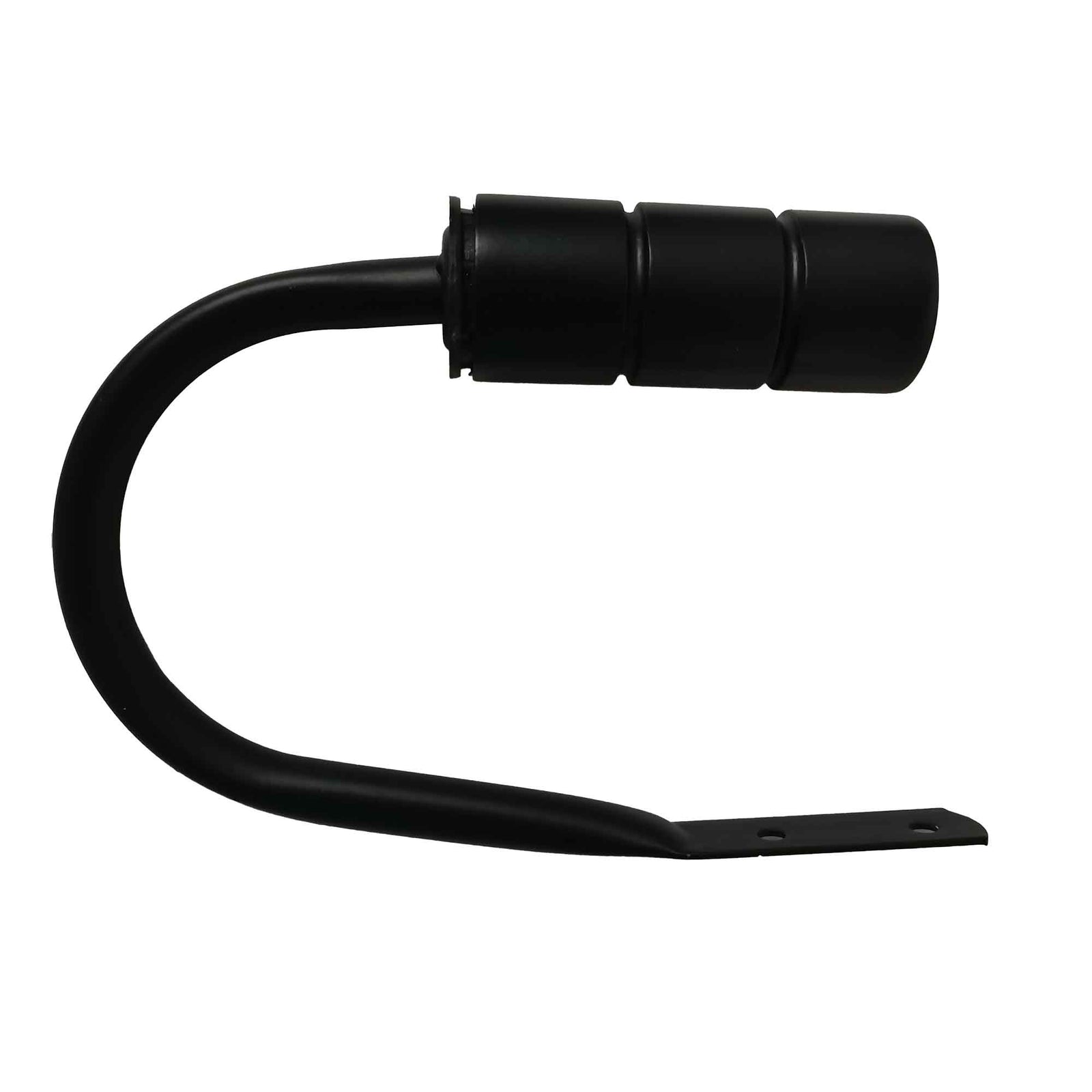 Embrasses à rideaux à extrémités cylindriques, noir