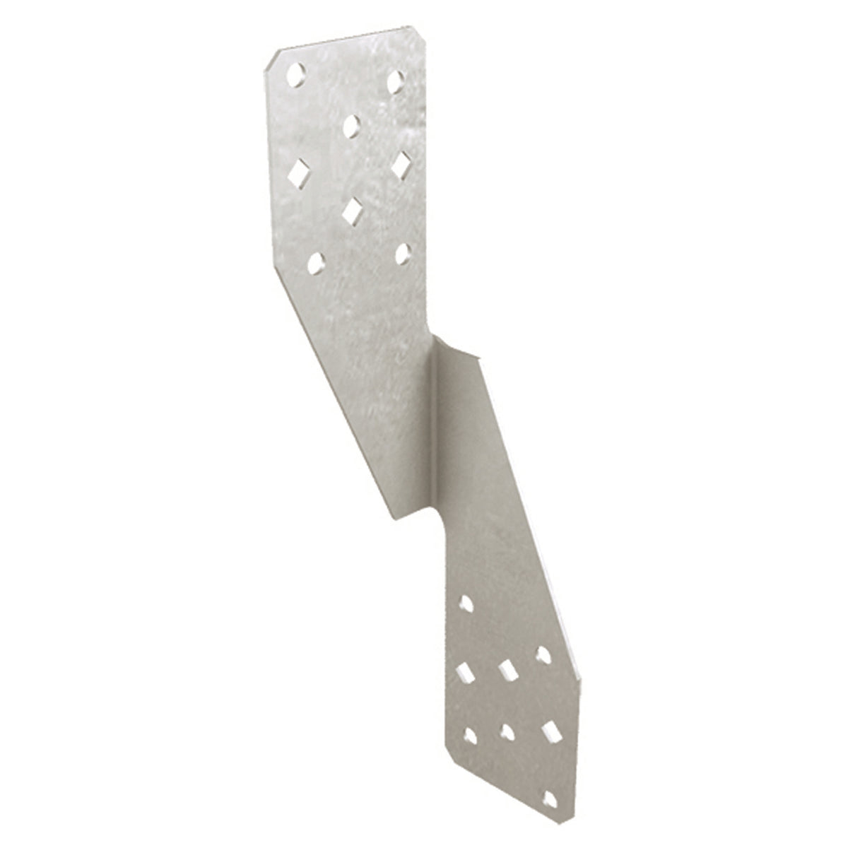 Attache en zinc à double plaque réversible, calibre 18
