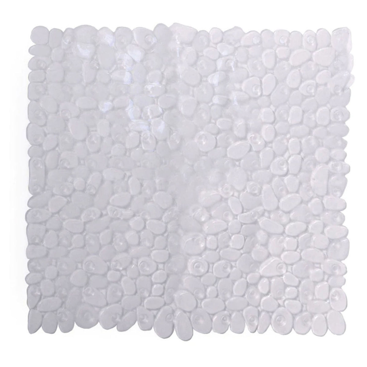 Tapis Pebble pour baignoire et douche, 20" x 21" (transparent)