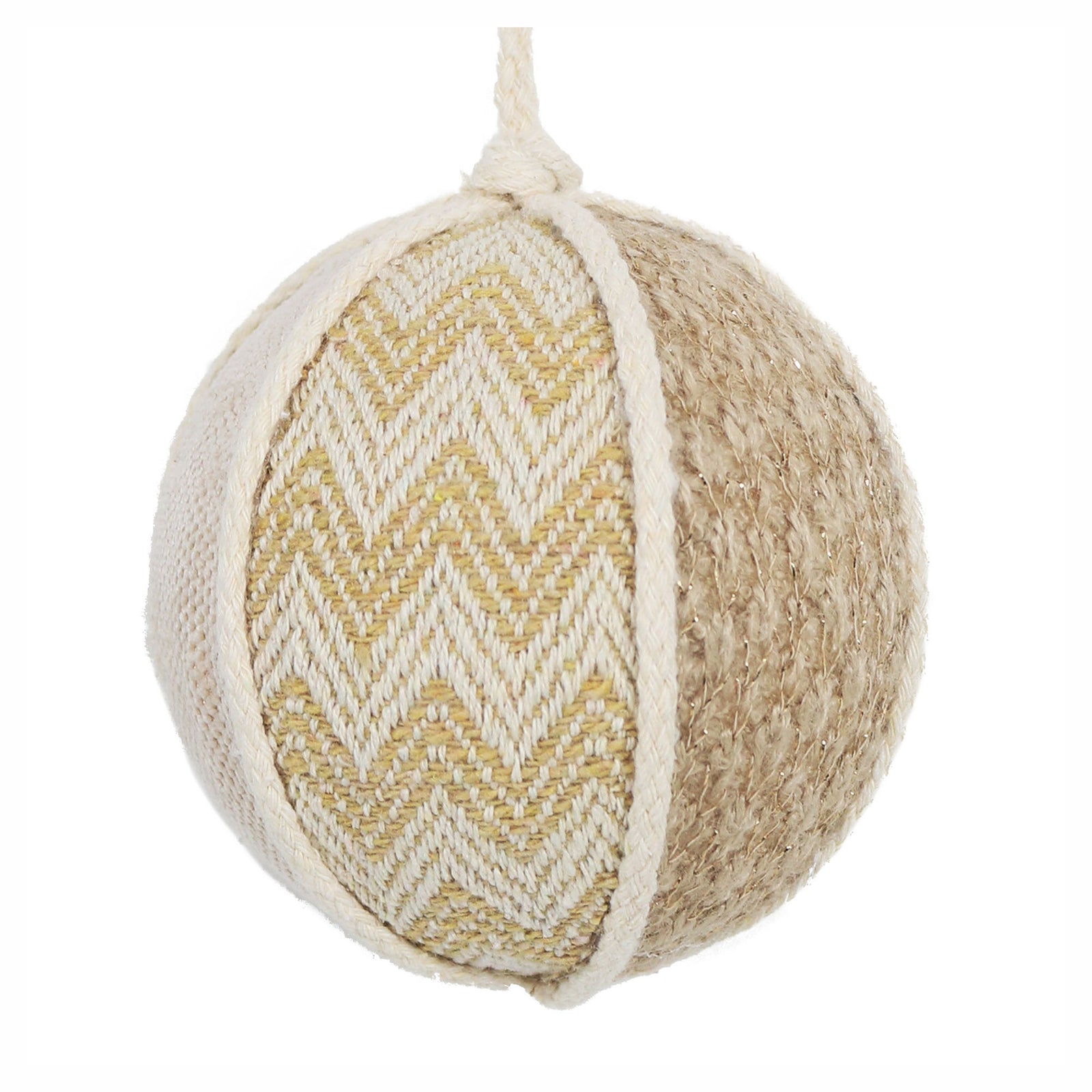 Décoration de boule en tissu à suspendre, 3"