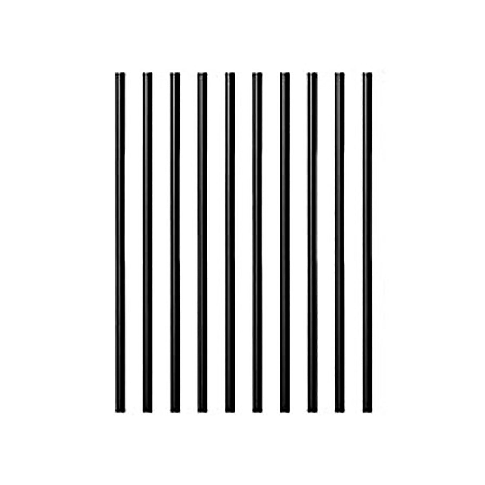 Balustres ronds et noirs Estate, 3/4'' x 26'', emballage de 10 unités