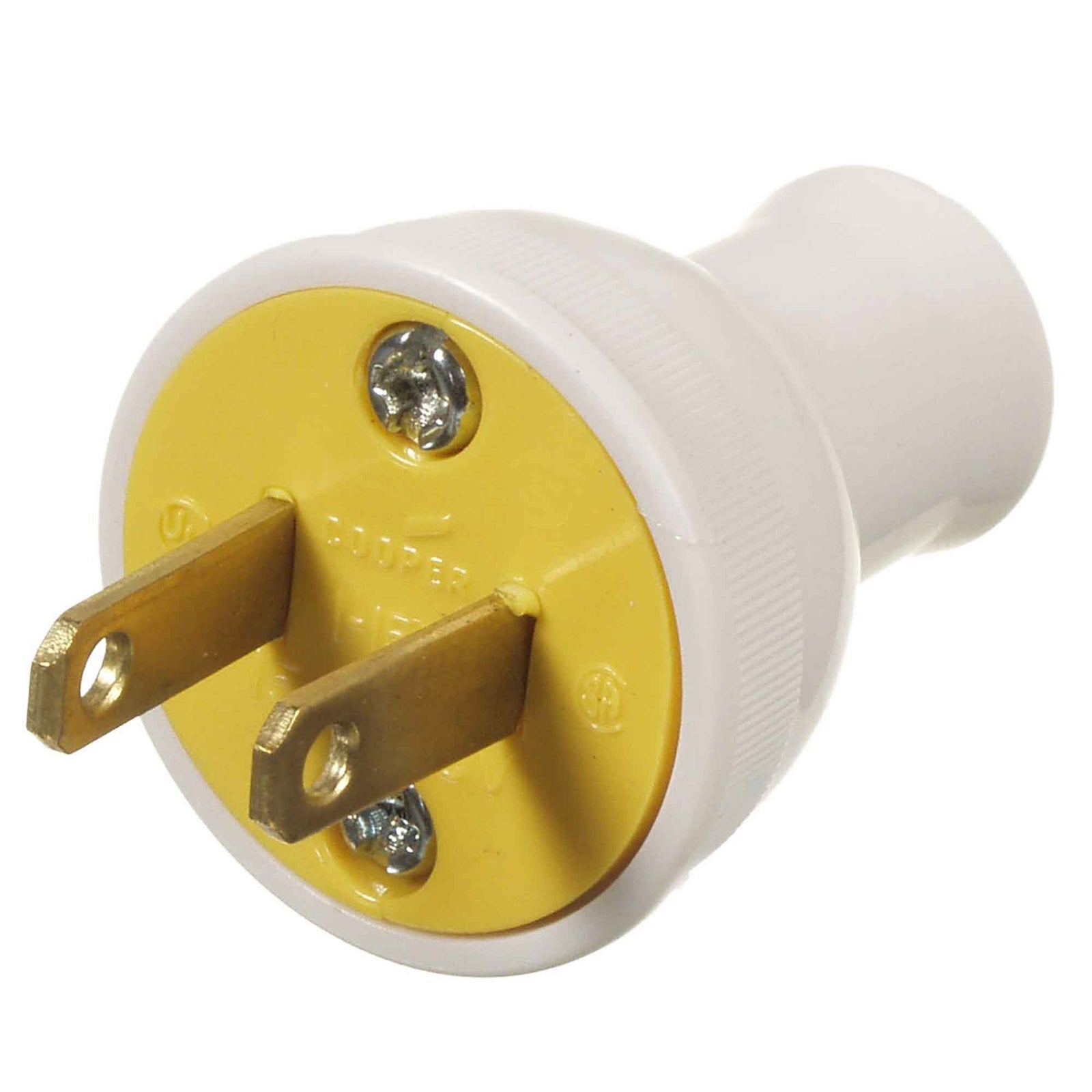 Fiche robuste à 2 fils , blanc 