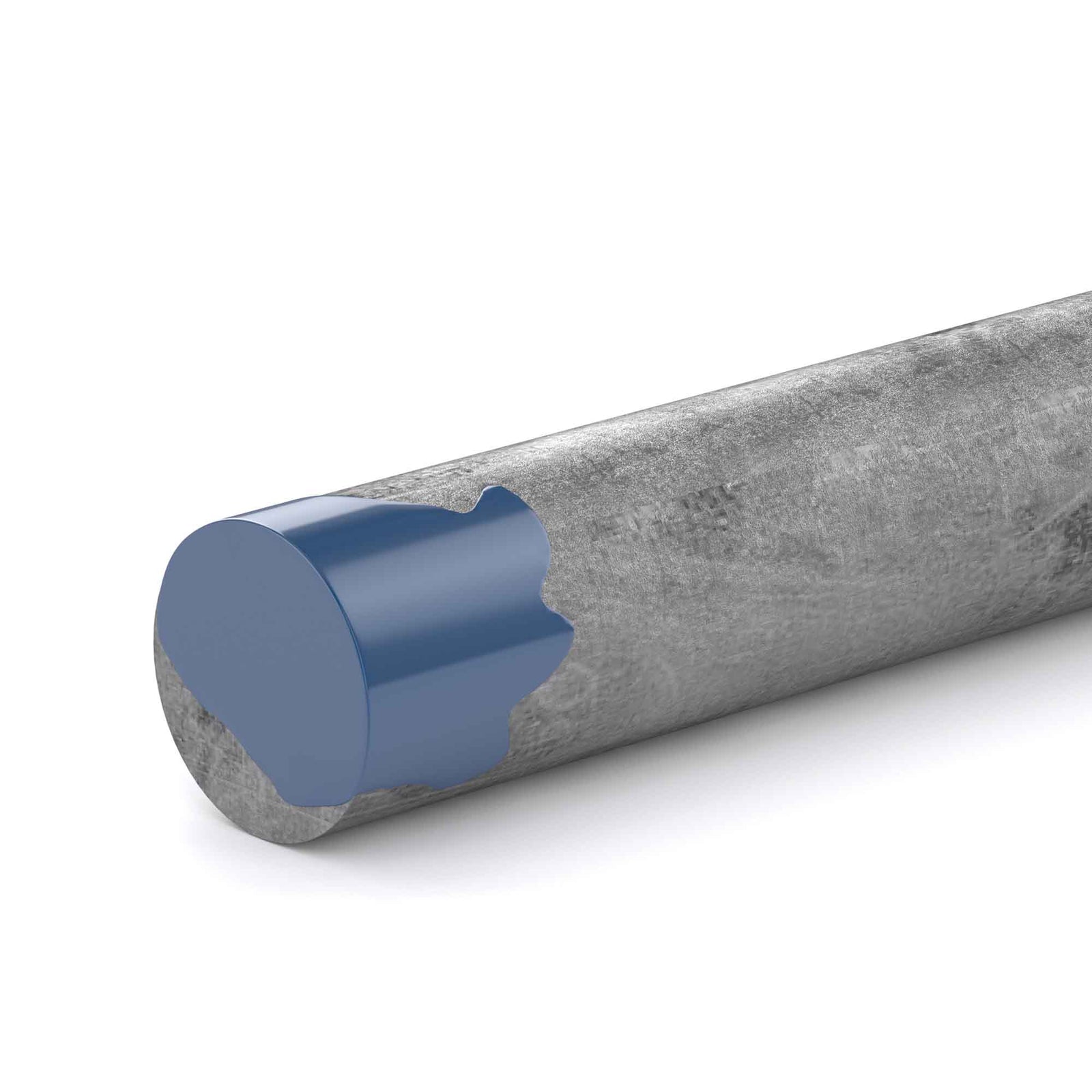 Tige non filetée en acier non plaqué, 1/8'' x 36''