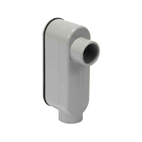PVC LB-Type Access Fitting in Grey, 1/2