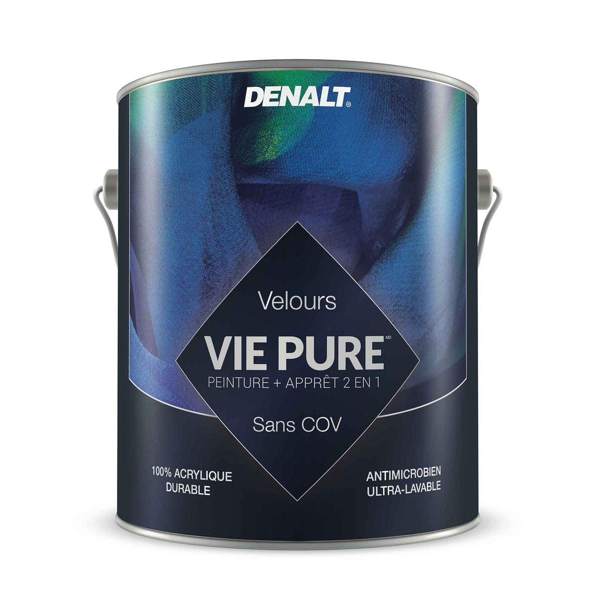 Peinture et apprêt 2 en 1 Vie Pure velours blanc pur, 3,7 L