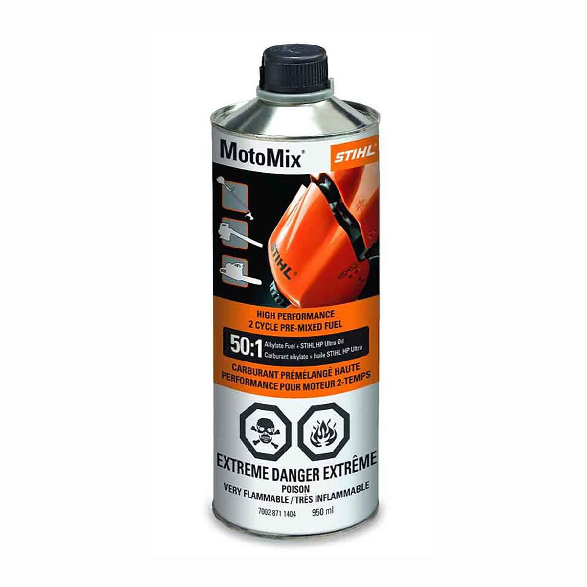 Carburant prémélangé MotoMix à haute performance pour moteur 2 temps, 950 ml