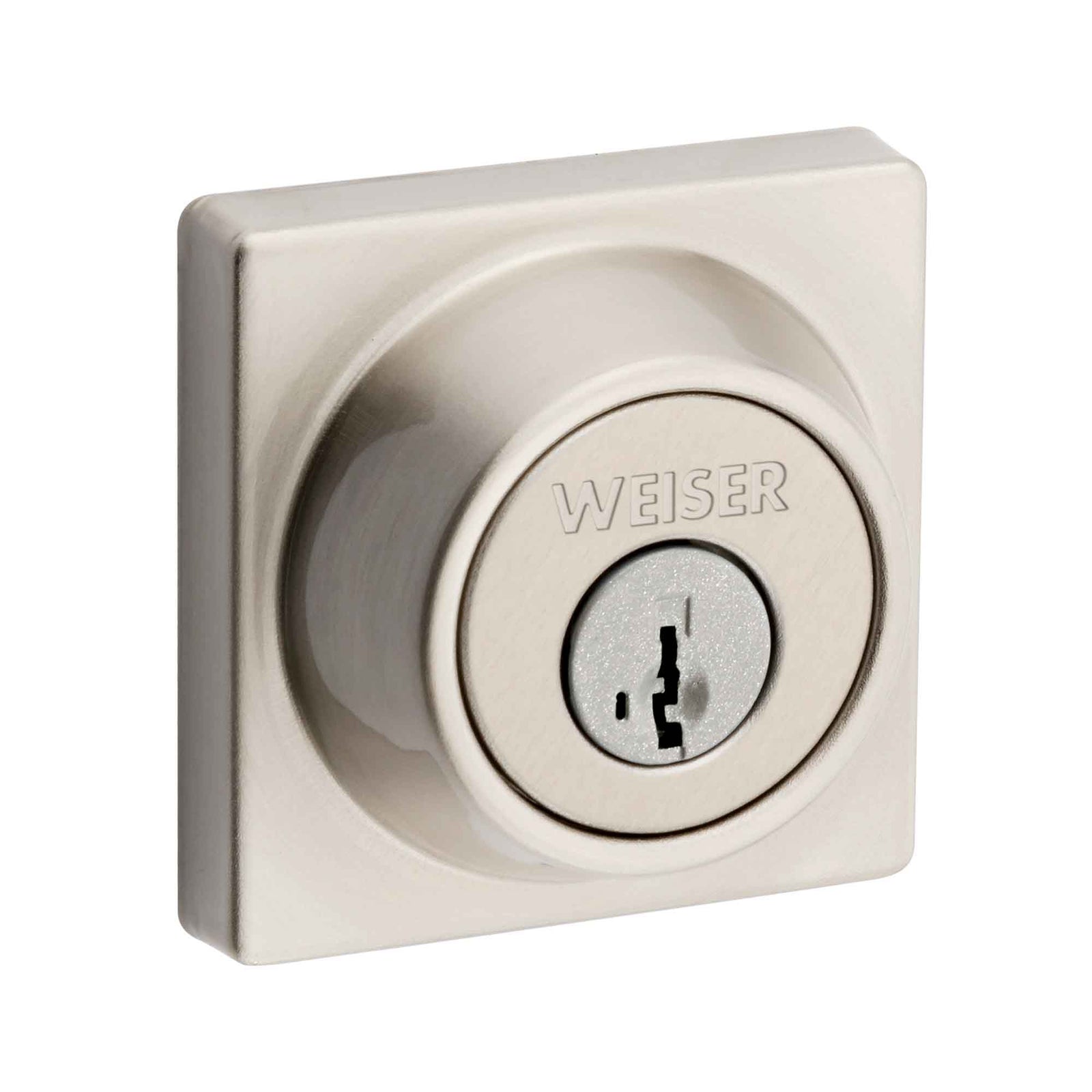 Pêne dormant carré Element, nickel satiné