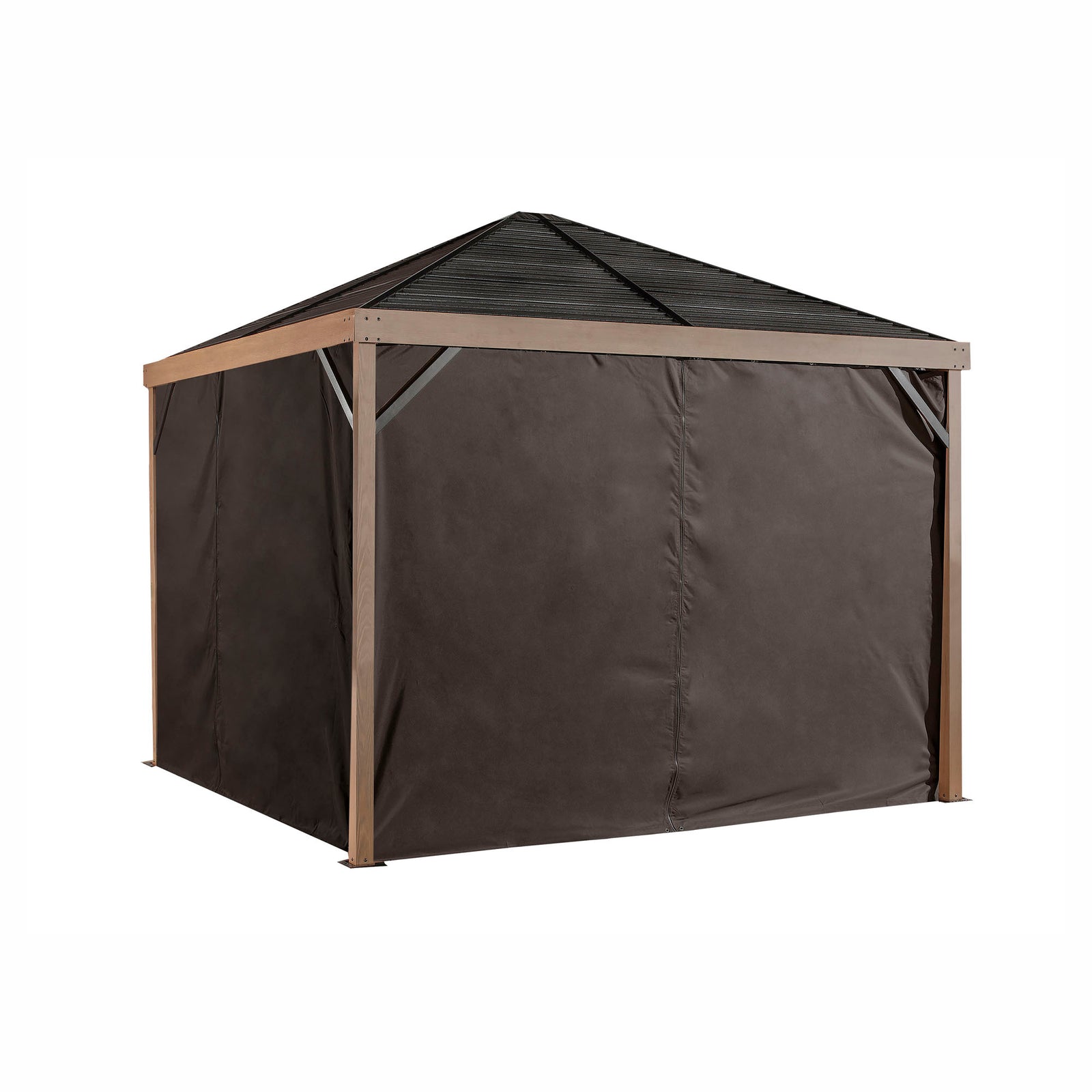 Rideaux d'intimité pour abri de jardin Sanibel, 10' x 10'