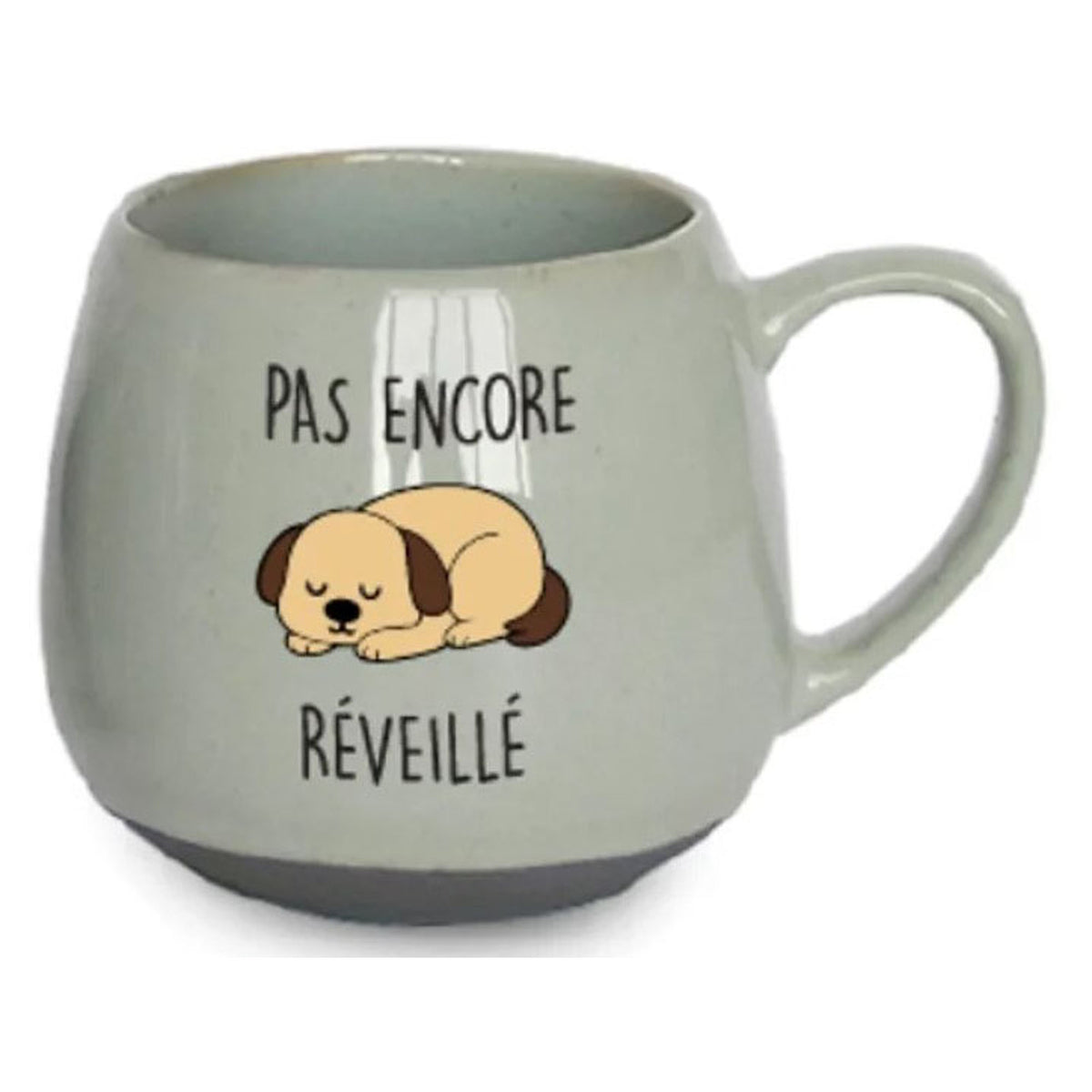 Tasse à café "PAS ENCORE RÉVEILLÉ", 3" x 3-1/2"