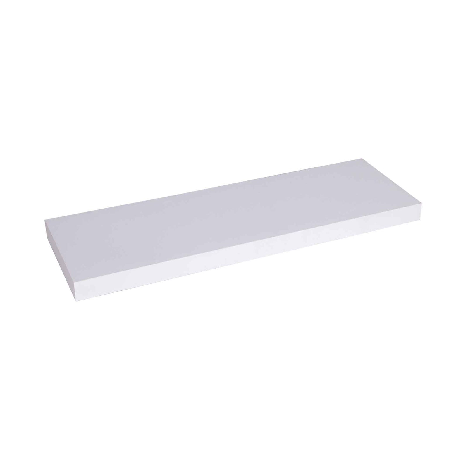 Tablette flottante en bois blanc, 31,5'' x 9,25'' x 1,5''