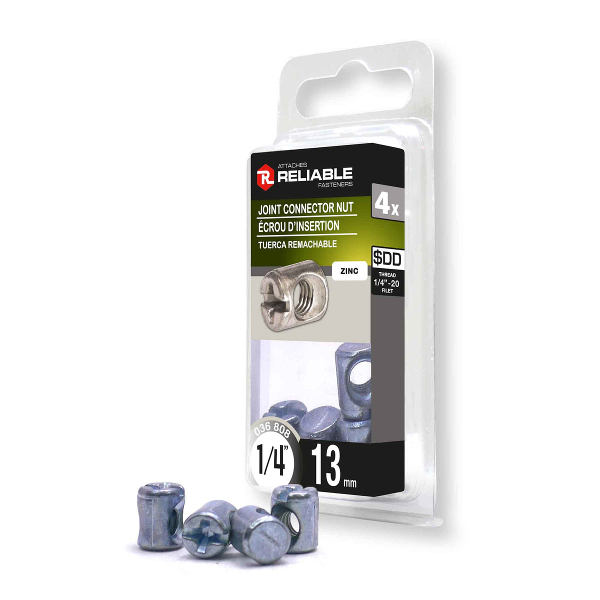 Écrou de Type JRN, 1/4'' x 13 mm