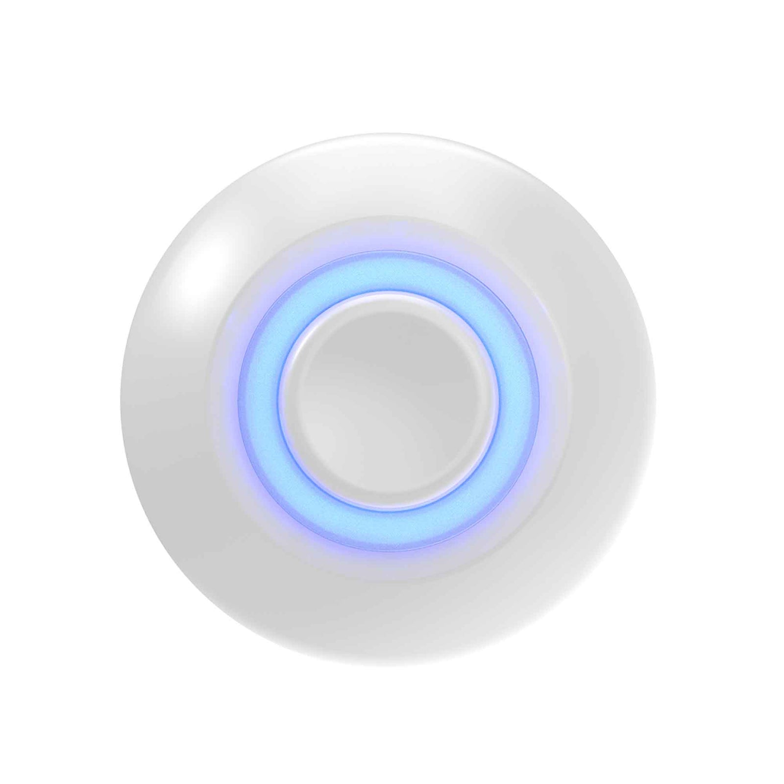 Sonnette filaire ronde à bouton-poussoir éclairé, blanc