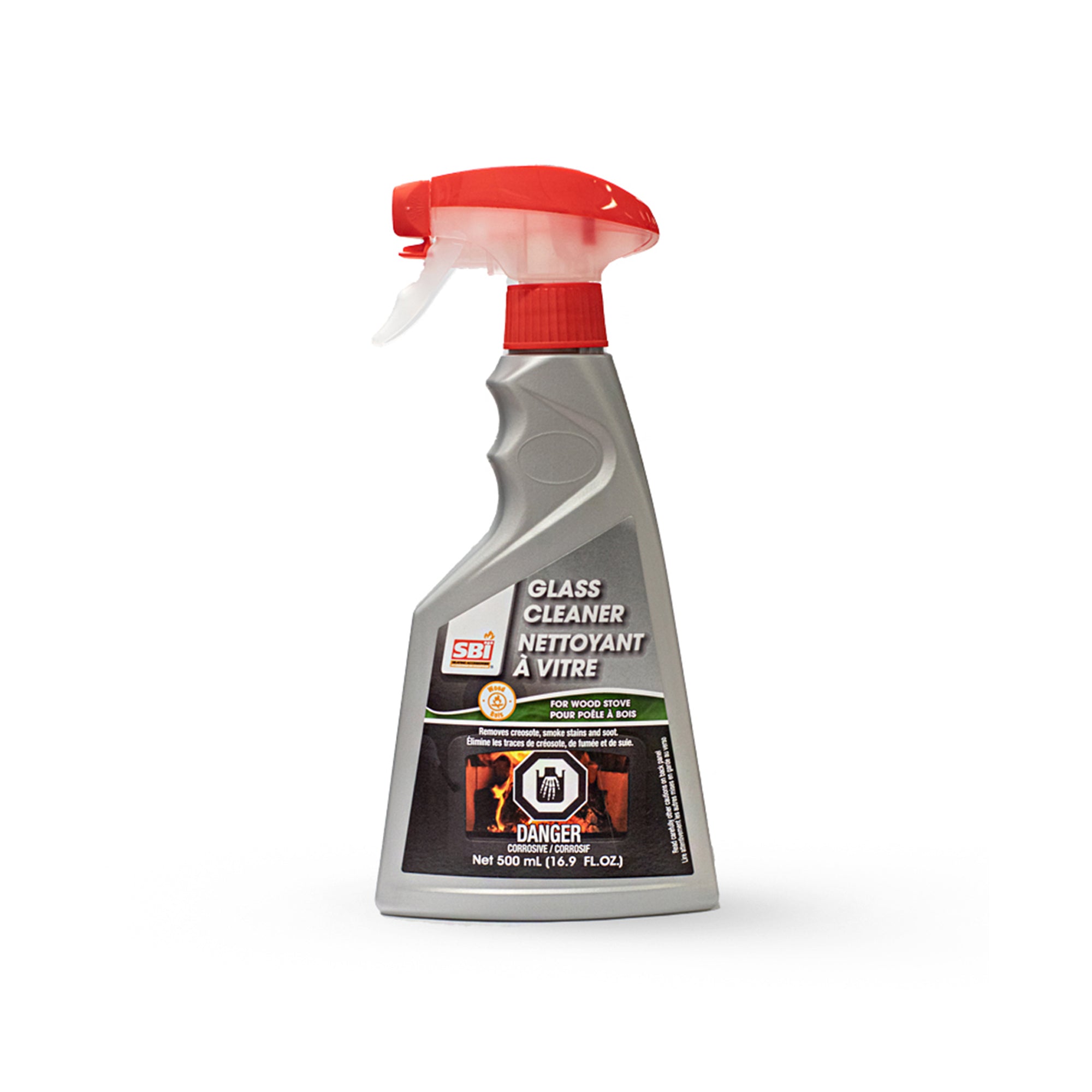 Nettoyant pour les vitres de poêle à bois, 500 ml