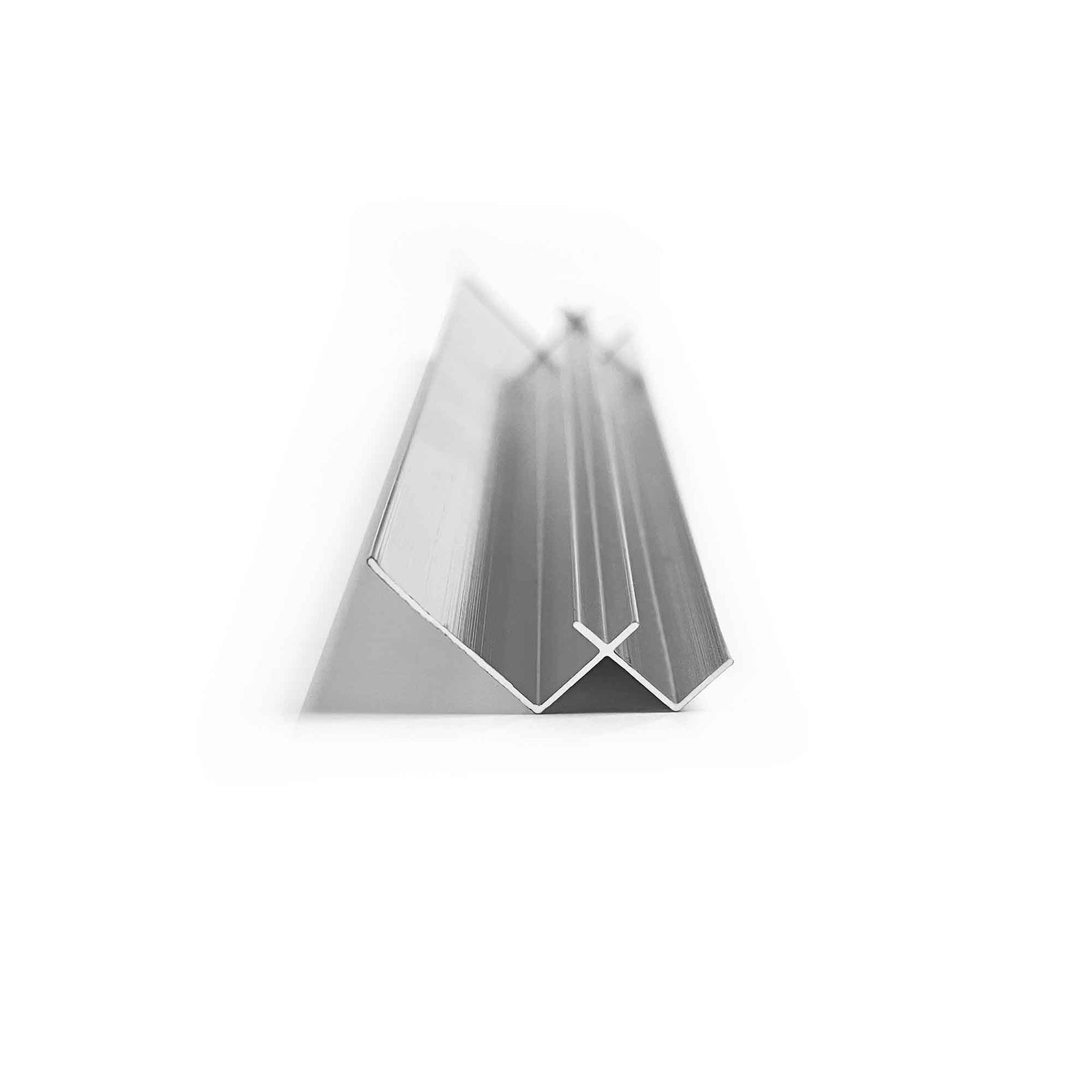 Moulure de finition en aluminium pour panneau mural de 5 mm, type coin (aluminium)