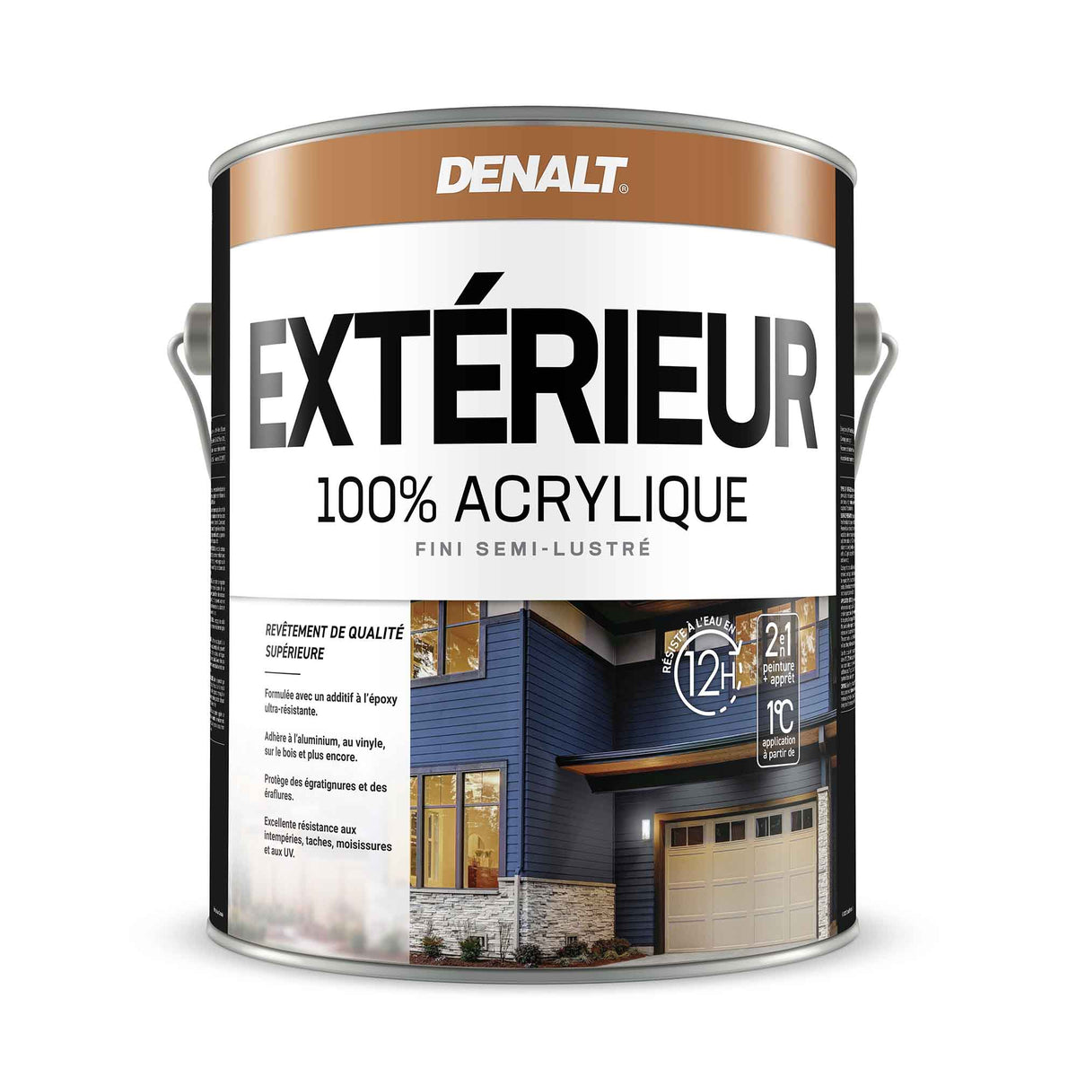 Revêtement Extérieur 100 % acrylique semi-lustré base neutre, 3,7 L