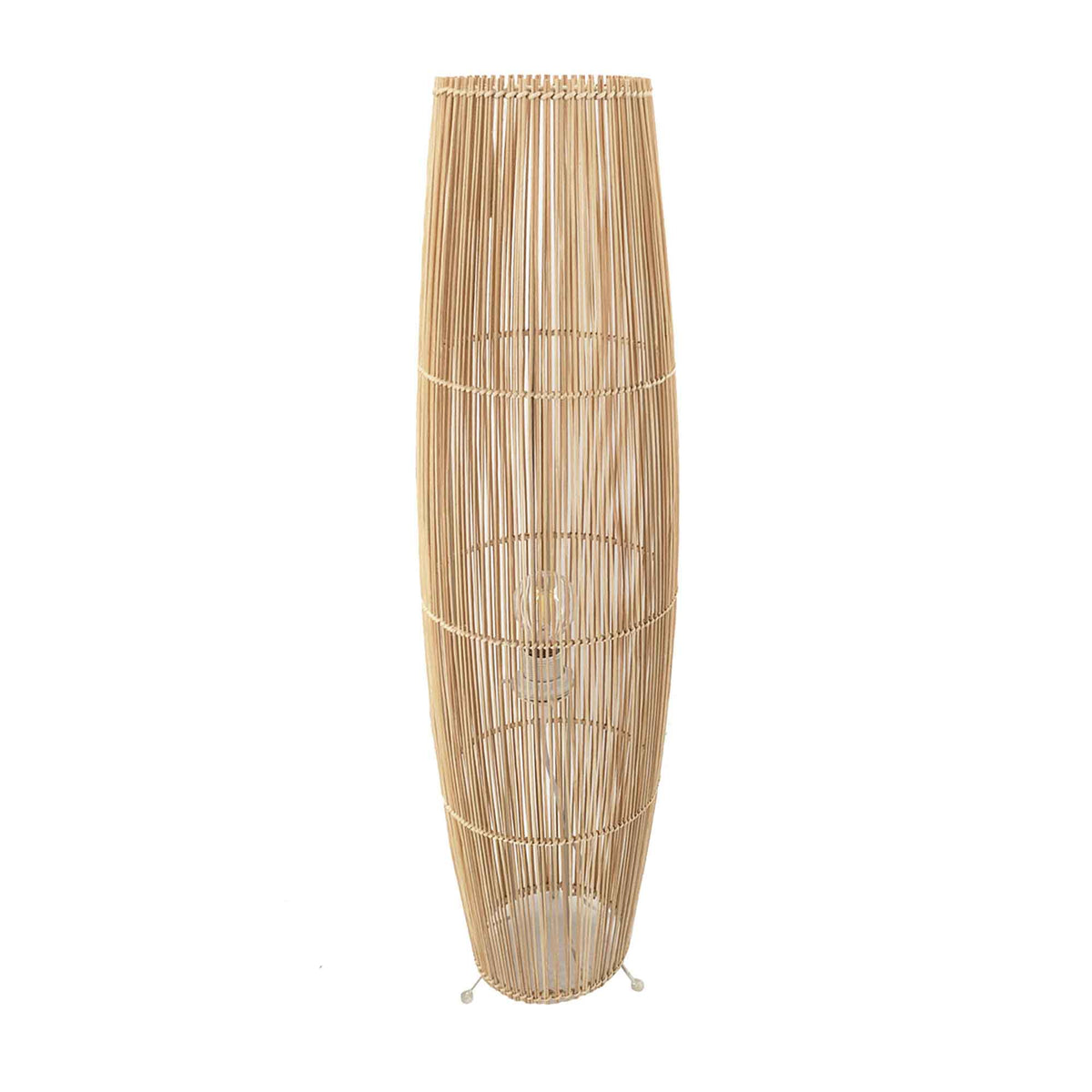 Lampe de plancher en bambou, 24 cm x 88 cm